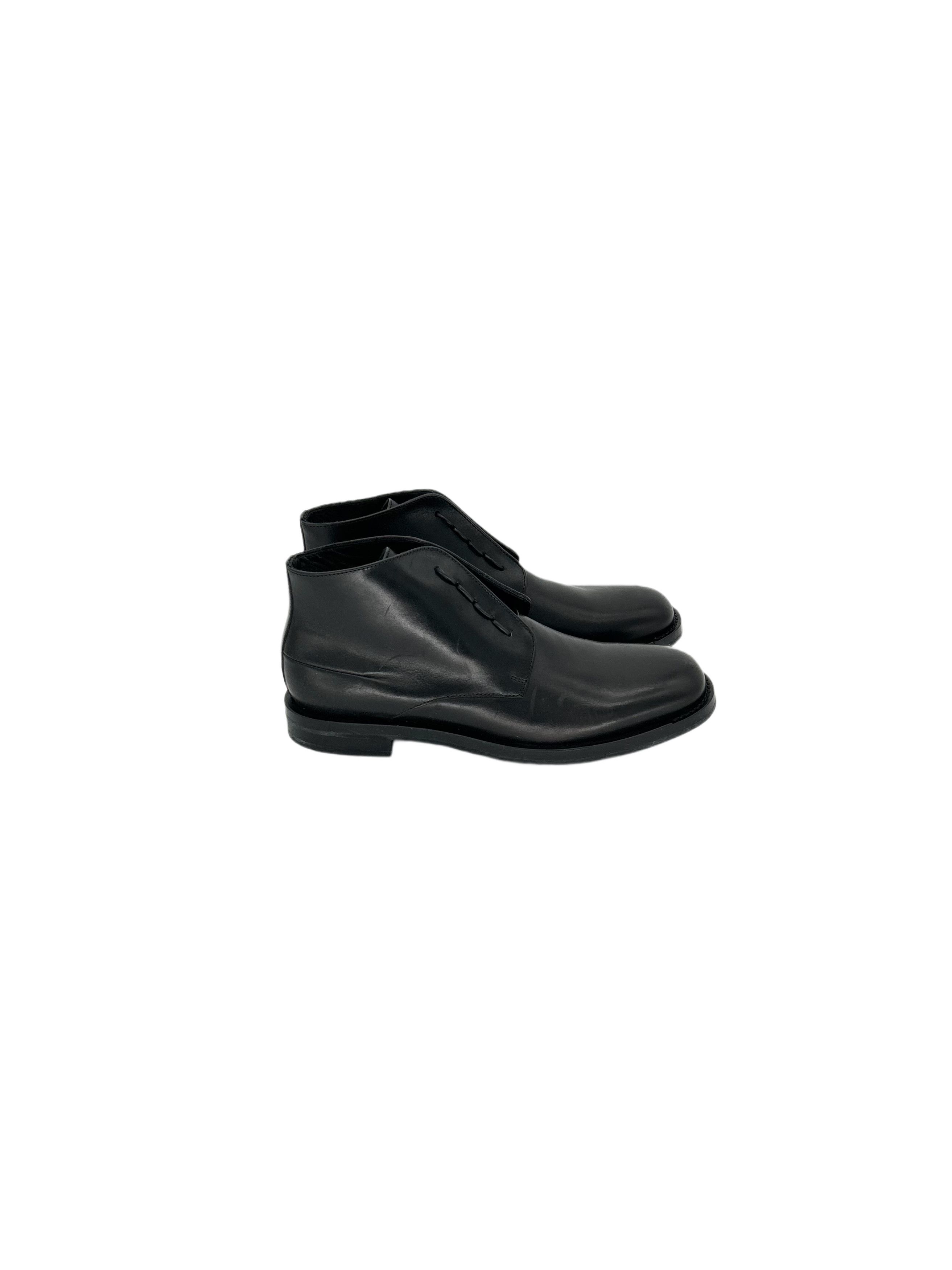 Dior Dior Homme Black Derby Lace Up Boot With 'Scar' Details Size US 7.5 / EU 40-41 - 2 Thumbnail