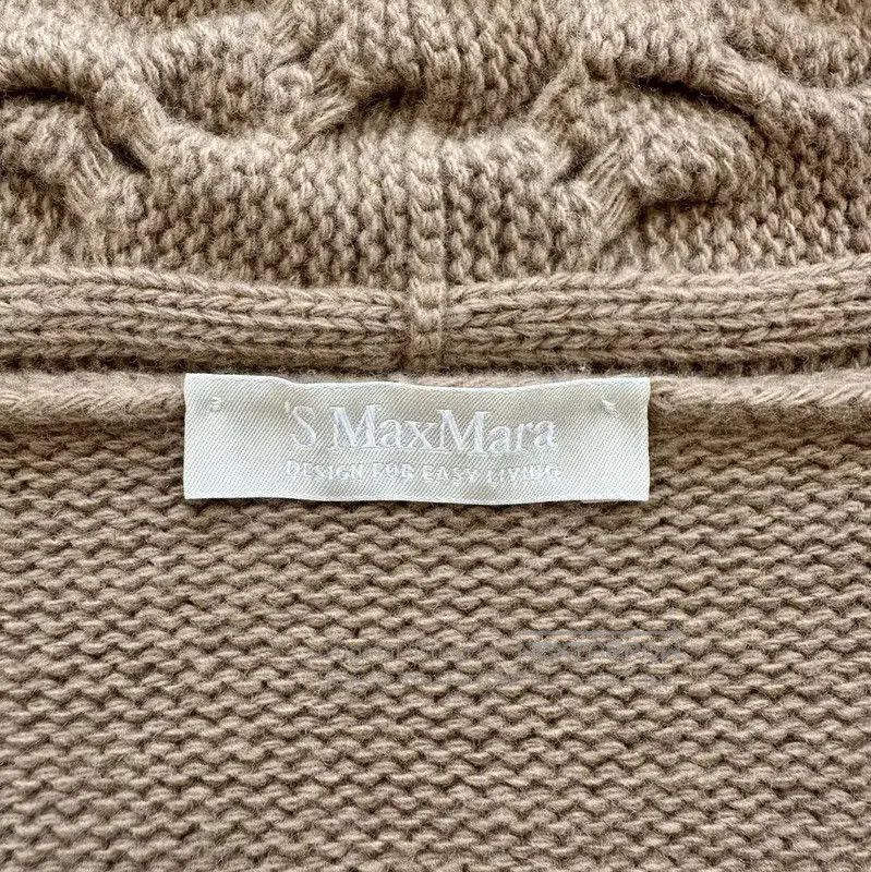 Max Mara MaxMara Beige Women's Cardigan with Braided Knit . Size M / US 6-8 / IT 42-44 - 7 Thumbnail
