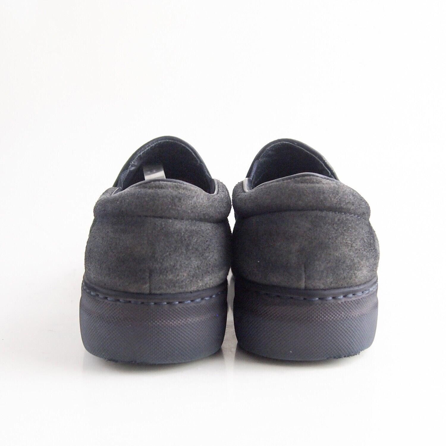 Moncler Moncler Slip Ons Sneakers Dark Gray Suede Womens EU 37 US 7 Size US 7 / IT 37 - 5 Thumbnail