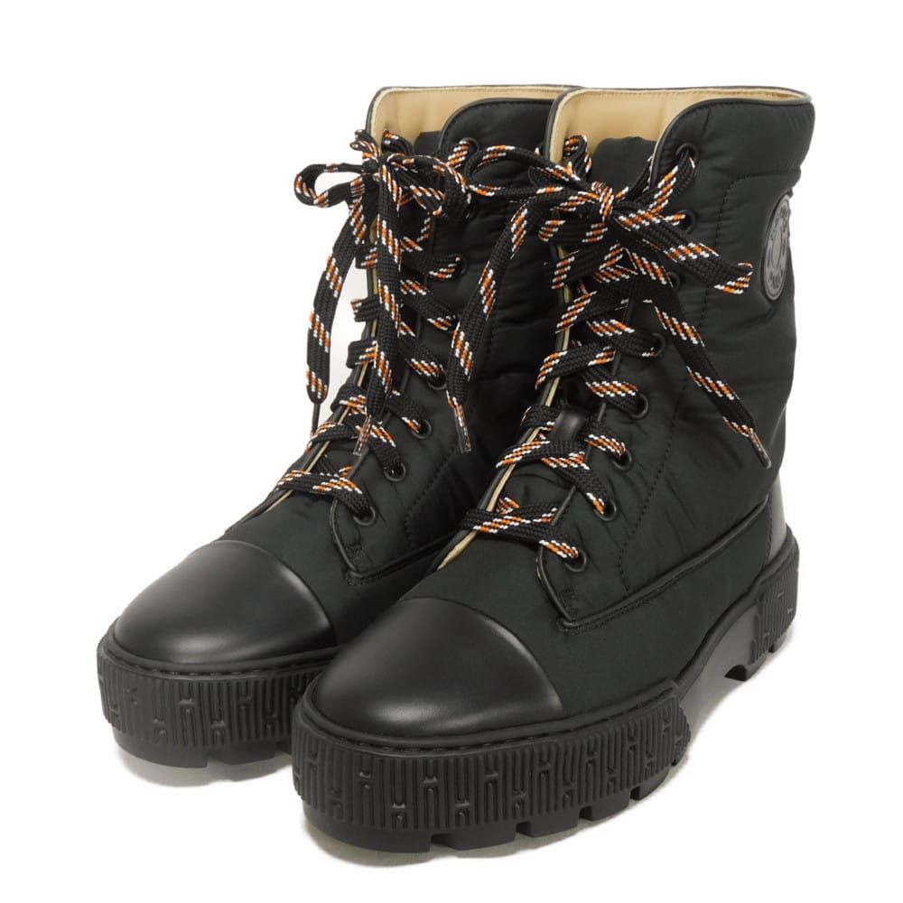 Hermes Hermes Hermes Cruz de Selle Fresh Parachute Fabric Boots Textile Shoes DUTY FREE for USA Size ONE SIZE - 1 Thumbnail