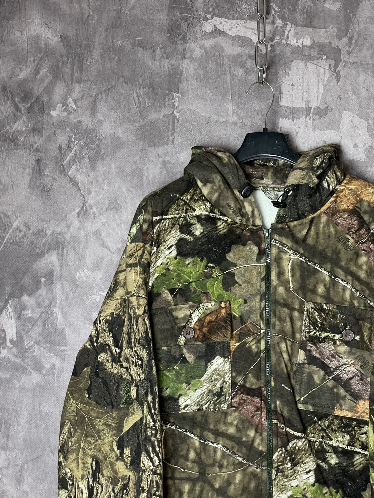 Mossy Oaks × Realtree × Vintage Vintage Y2k Mossy Oak Camo Zip Up Jacket Size US L / EU 52-54 / 3 - 7 Thumbnail