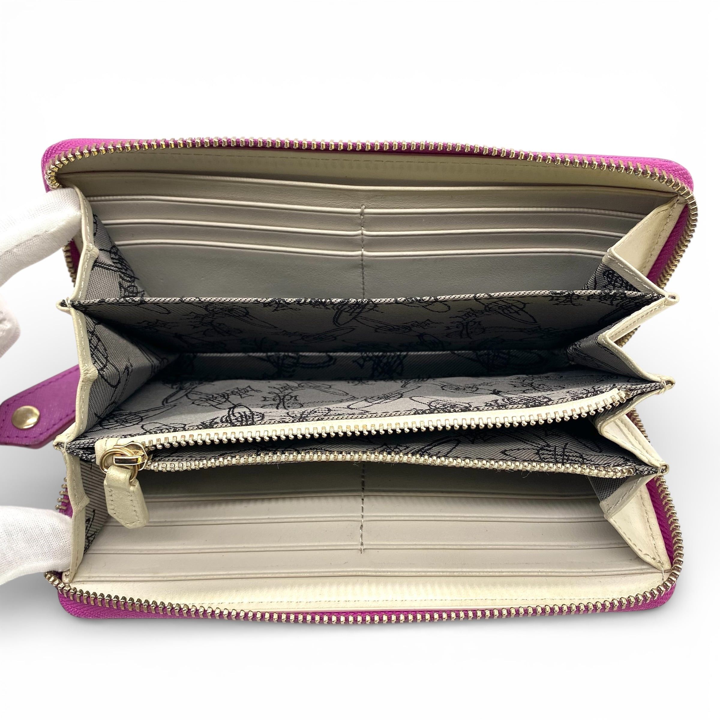 Vivienne Westwood Vivienne Westwood Orb Long Wallet Zip Pink Size ONE SIZE - 6 Thumbnail