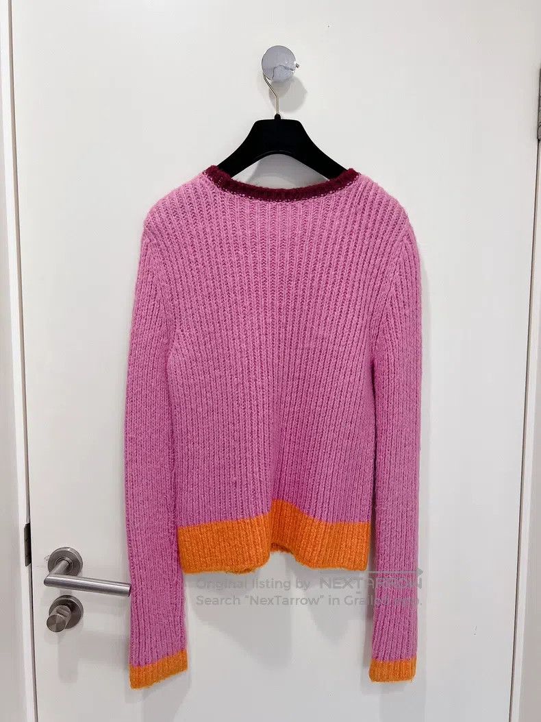 Valentino Valentino Pink crewneck pullover knit sweater Size M / US 6-8 / IT 42-44 - 2 Thumbnail