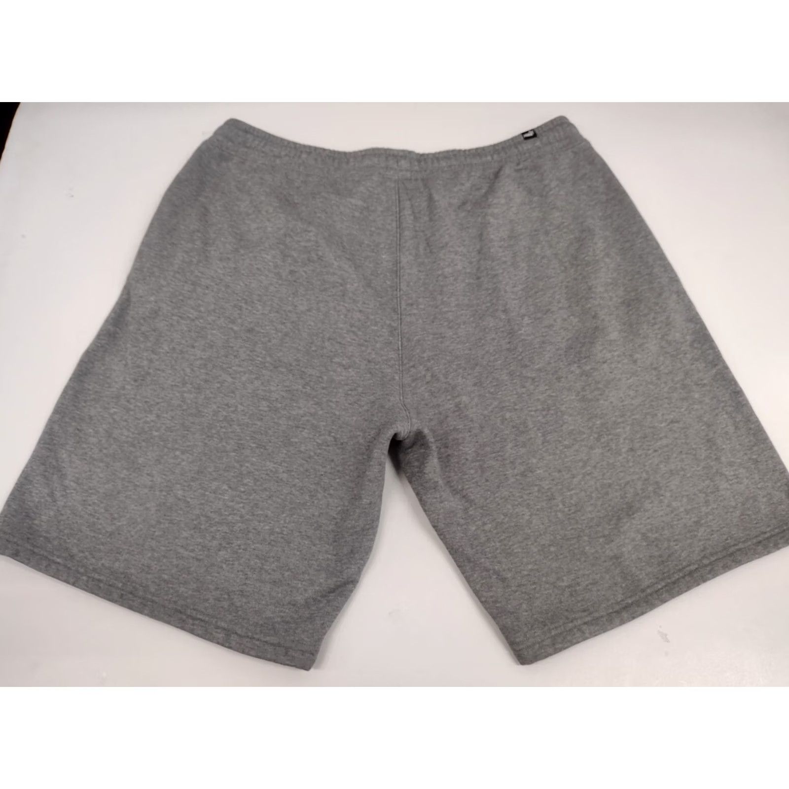 Puma PUMA Fleece Shorts Mens XL Grey Solid Drawstring Pockets 90s Colorful Logo Casual Sweat Size US 36 / EU 52 - 8 Thumbnail