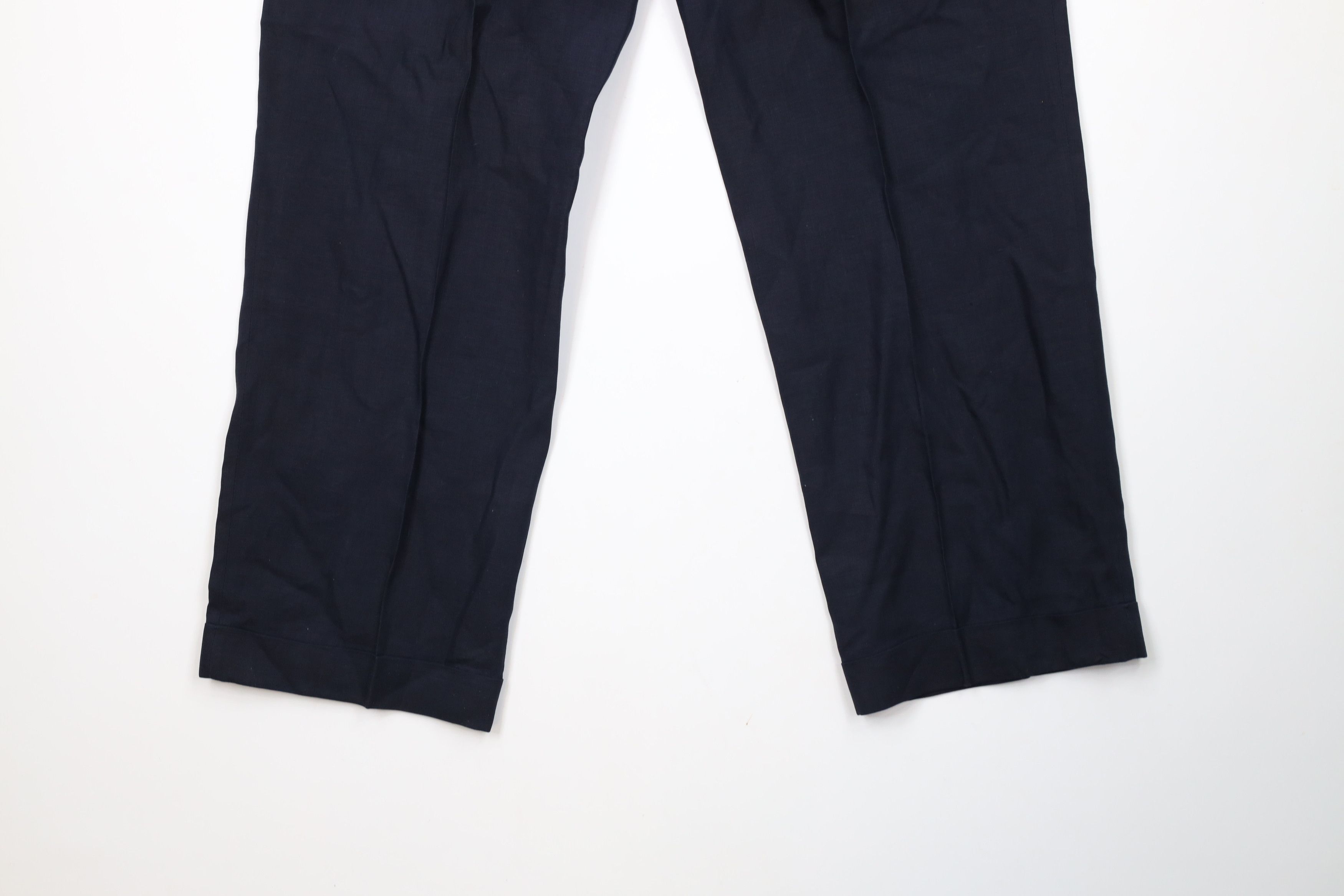 Brooks Brothers × Vintage Vintage 90s Brooks Brothers Cuffed Wide Leg Chino Pants Size US 32 / EU 48 - 11 Thumbnail