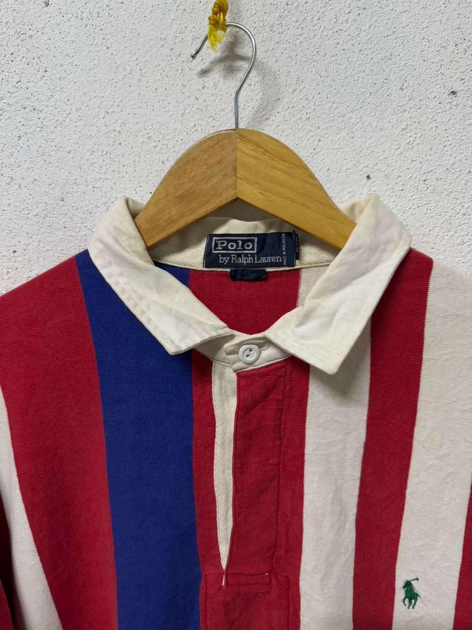 Polo Ralph Lauren 🔥Vintage polo ralph lauren rugby big size stripes colour Size US XXL / EU 58 / 5 - 3 Thumbnail