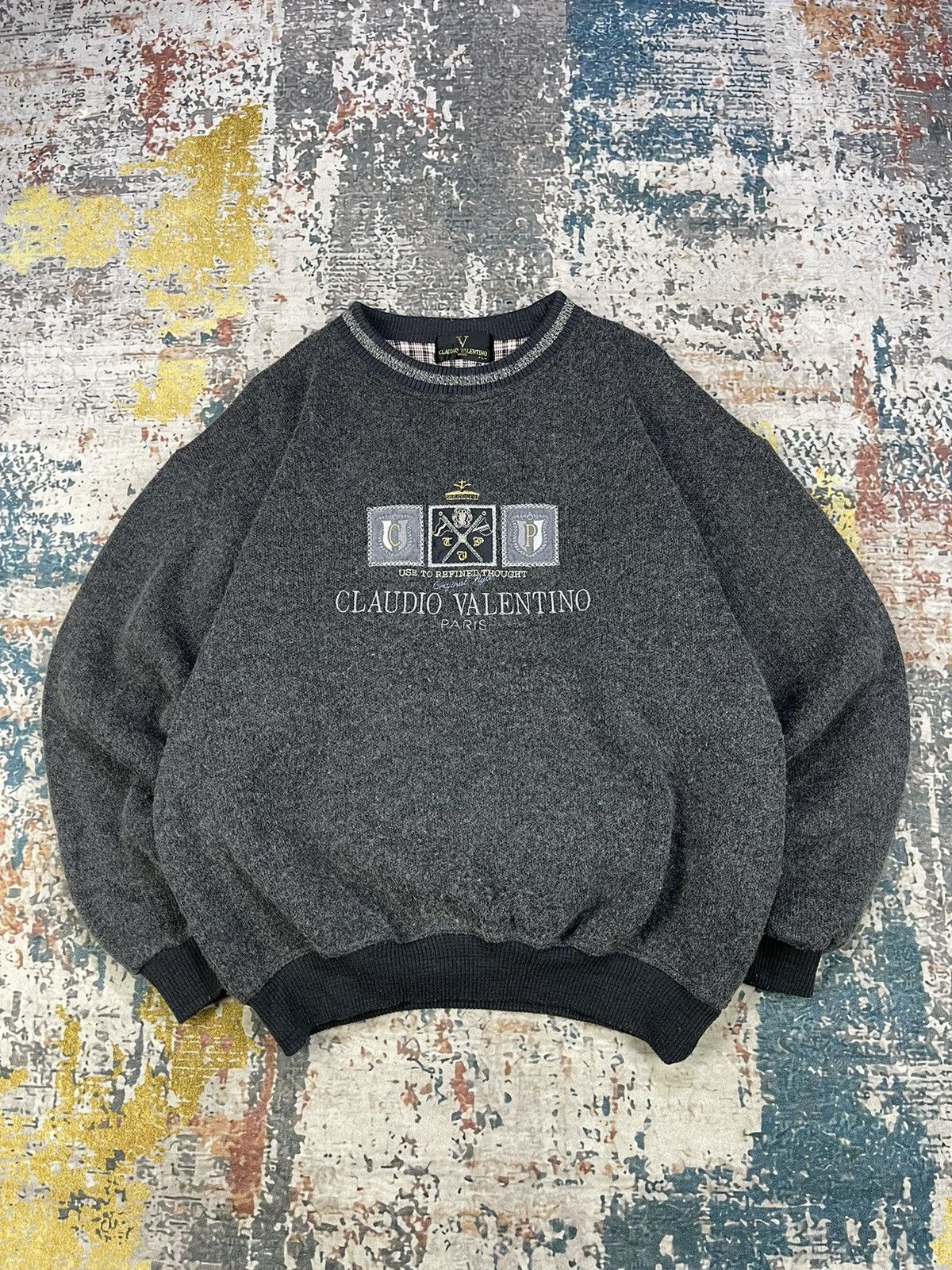 Valentino Claudia Valentino Centre Embroidered Sweater Size US M / EU 48-50 / 2 - 1 Thumbnail