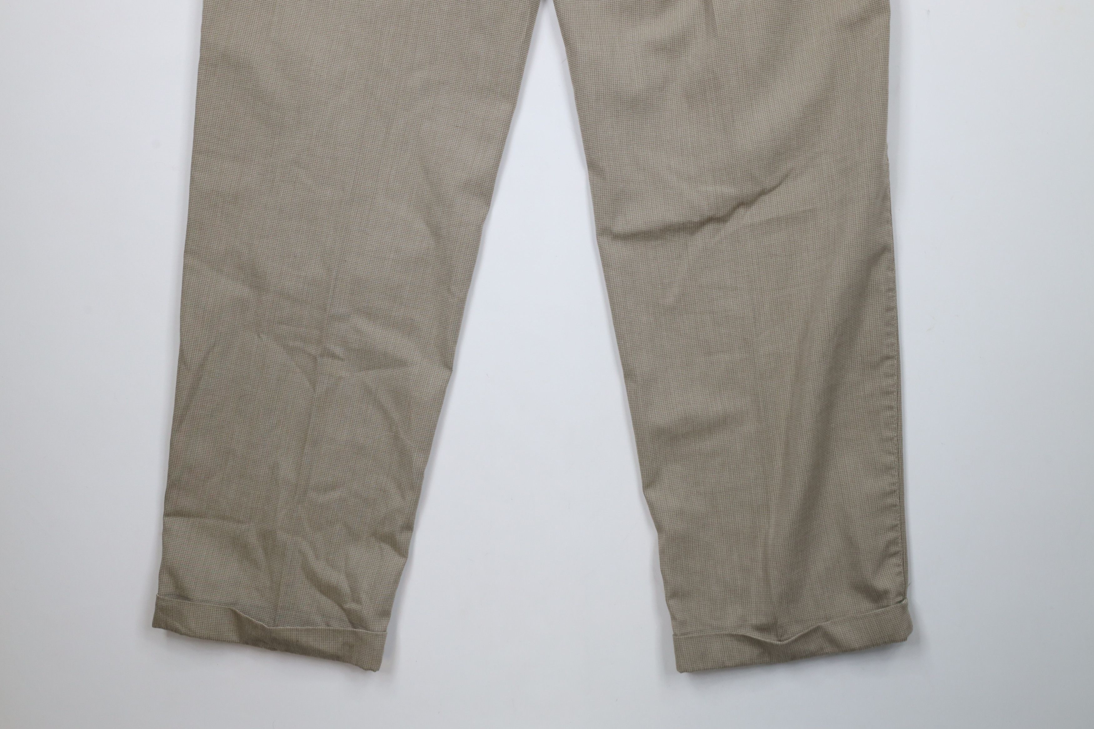 Vintage Vintage 90s Streetwear Pleated Cuffed Wide Leg Chino Pants Size US 36 / EU 52 - 13 Thumbnail