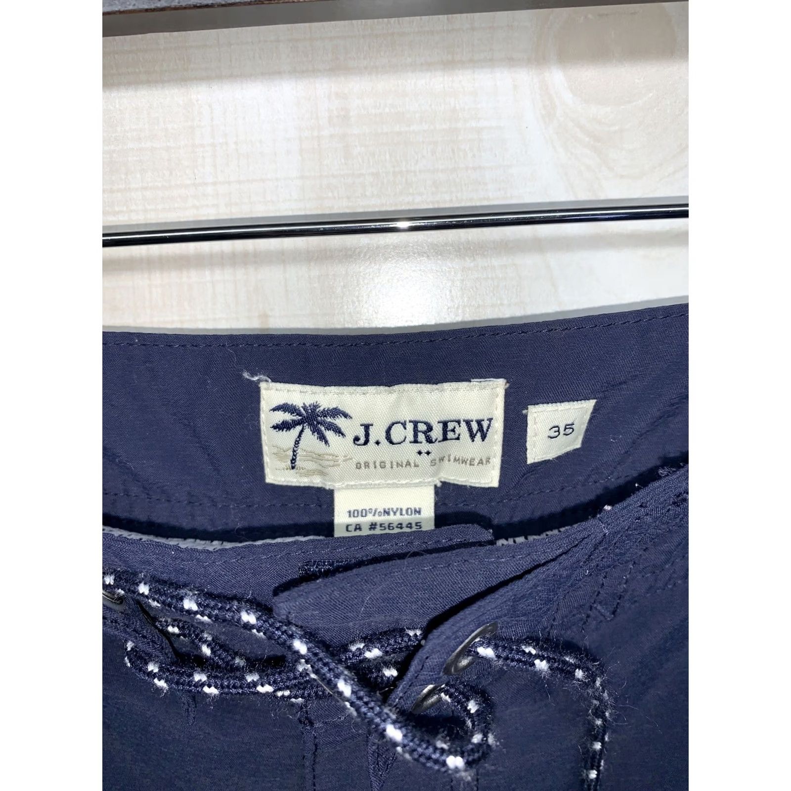 J.Crew VINTAGE? J.CREW Men’s 35 Original Swimwear Bottoms-3677 Bottom Mens 35 Blue Trunks Knit? Size US 35 - 2 Thumbnail