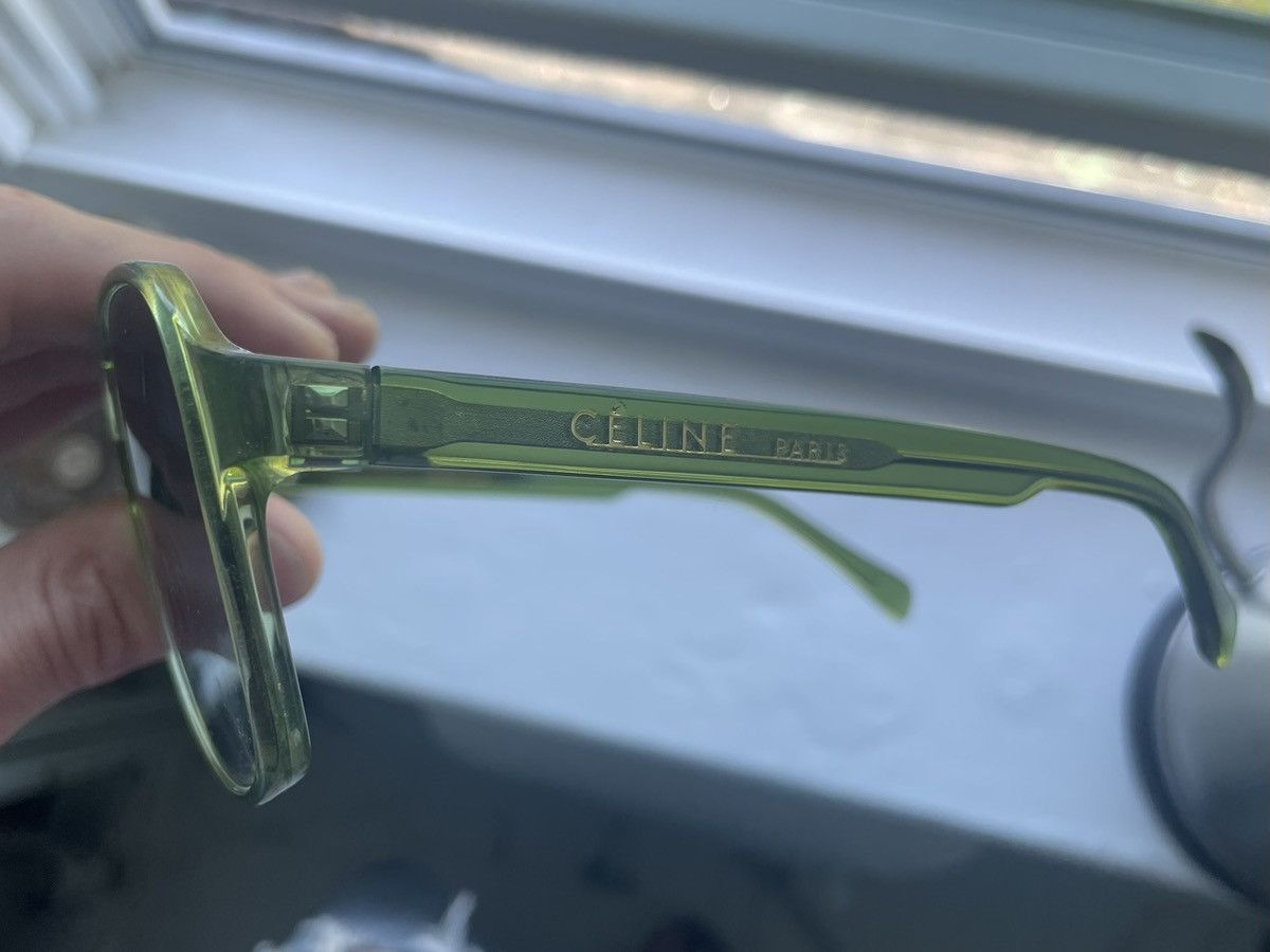 Celine Céline Paris Translucent Green Aviator Sunglasses Size ONE SIZE - 8 Thumbnail