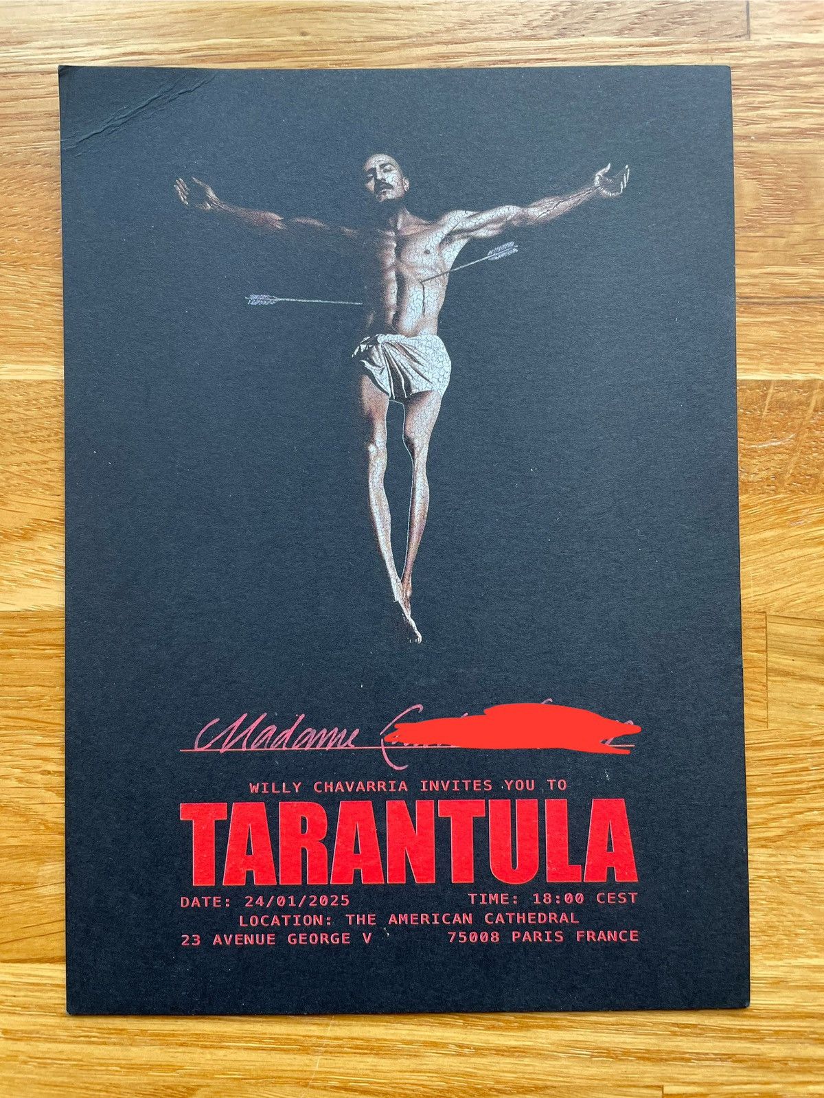 Willy Chavarria Invite Card Size ONE SIZE - 1 Thumbnail