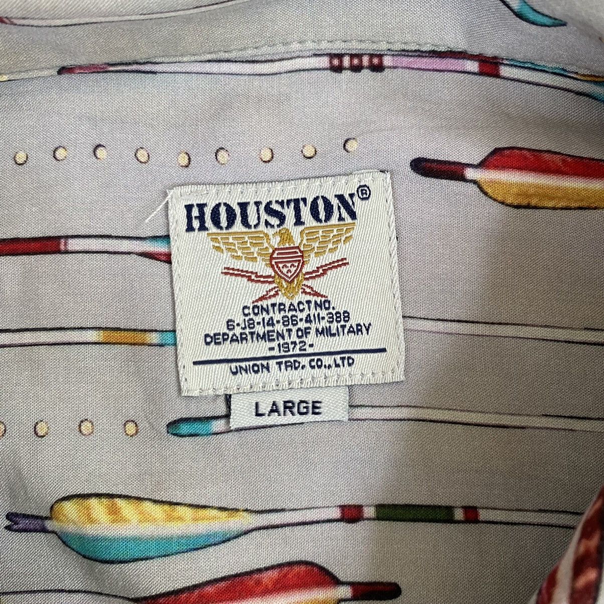 Vintage Houston Arrow Printed Button up Shirt