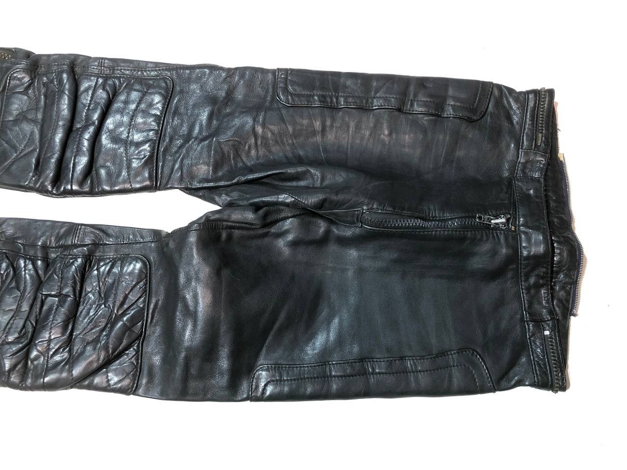 Vintage Vintage Rare Moto Racing Leather Pants Size US 29 - 4 Thumbnail