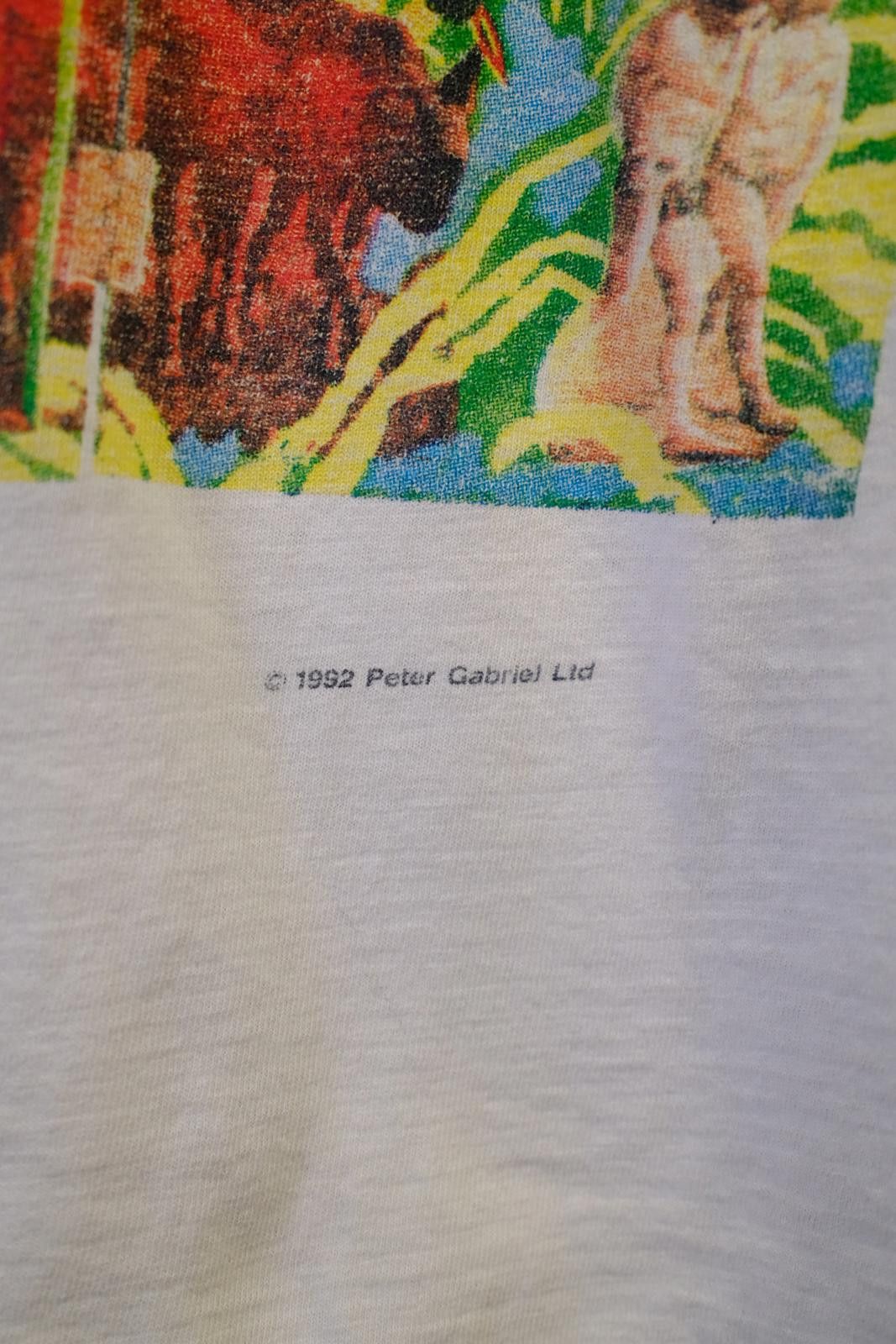 Unknown London 92' Peter Gabriel Steam Ian Hughes Art T-Shirt Size M / US 6-8 / IT 42-44 - 4 Thumbnail