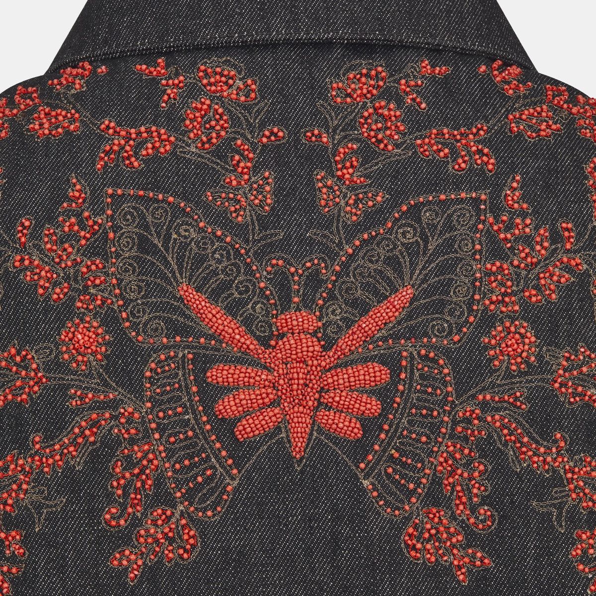 Dior o1bcso1str0225 Embroidered Jacket in Black Size M / US 6-8 / IT 42-44 - 4 Thumbnail