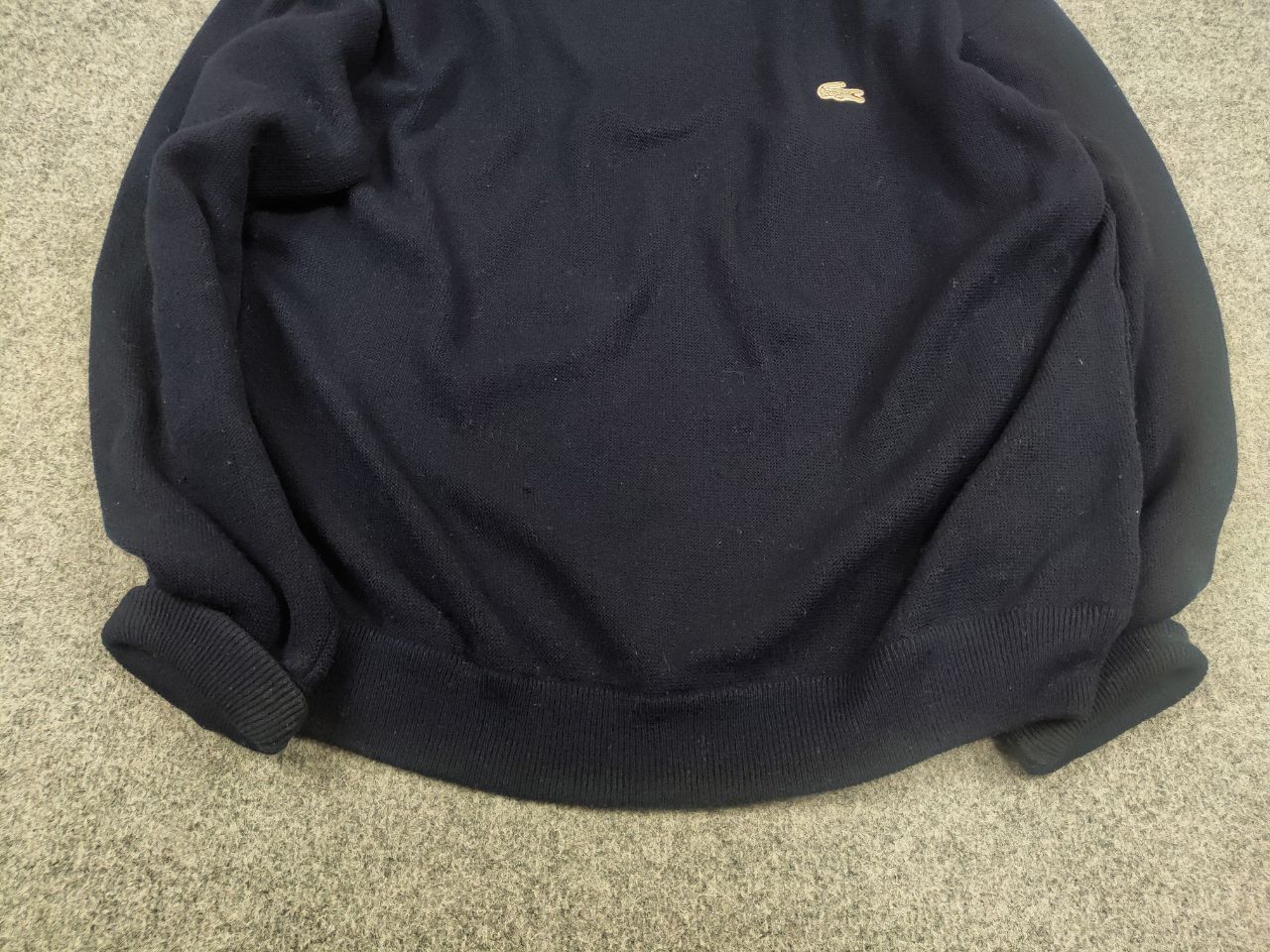 Lacoste Vintage 90's Lacoste Chemise Acrylic Knit Dark Blue Sweater Size US L / EU 52-54 / 3 - 5 Thumbnail