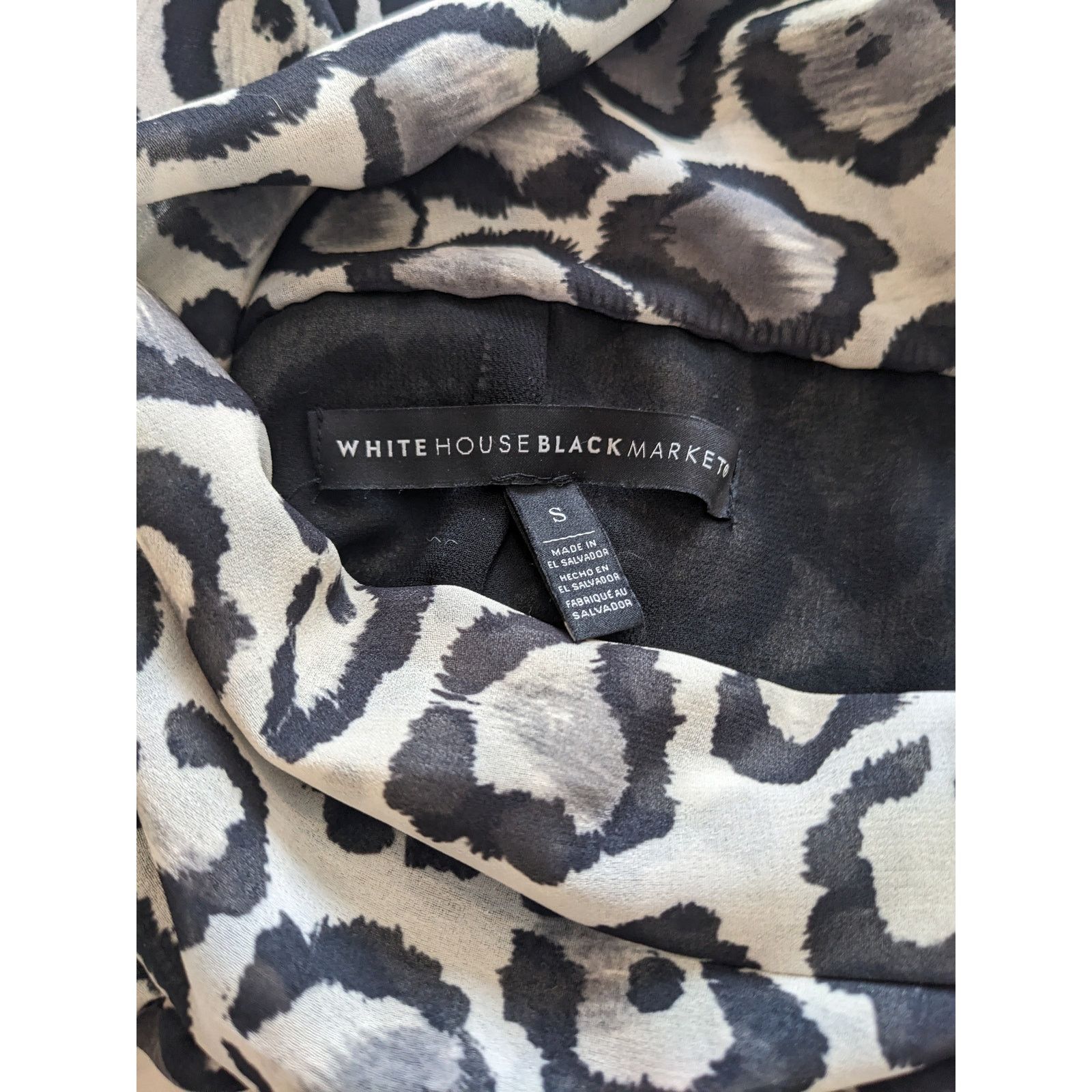 White House Black Market White House Black Market Leopard Halter Tie Neck Top Small Size S / US 4 / IT 40 - 6 Thumbnail