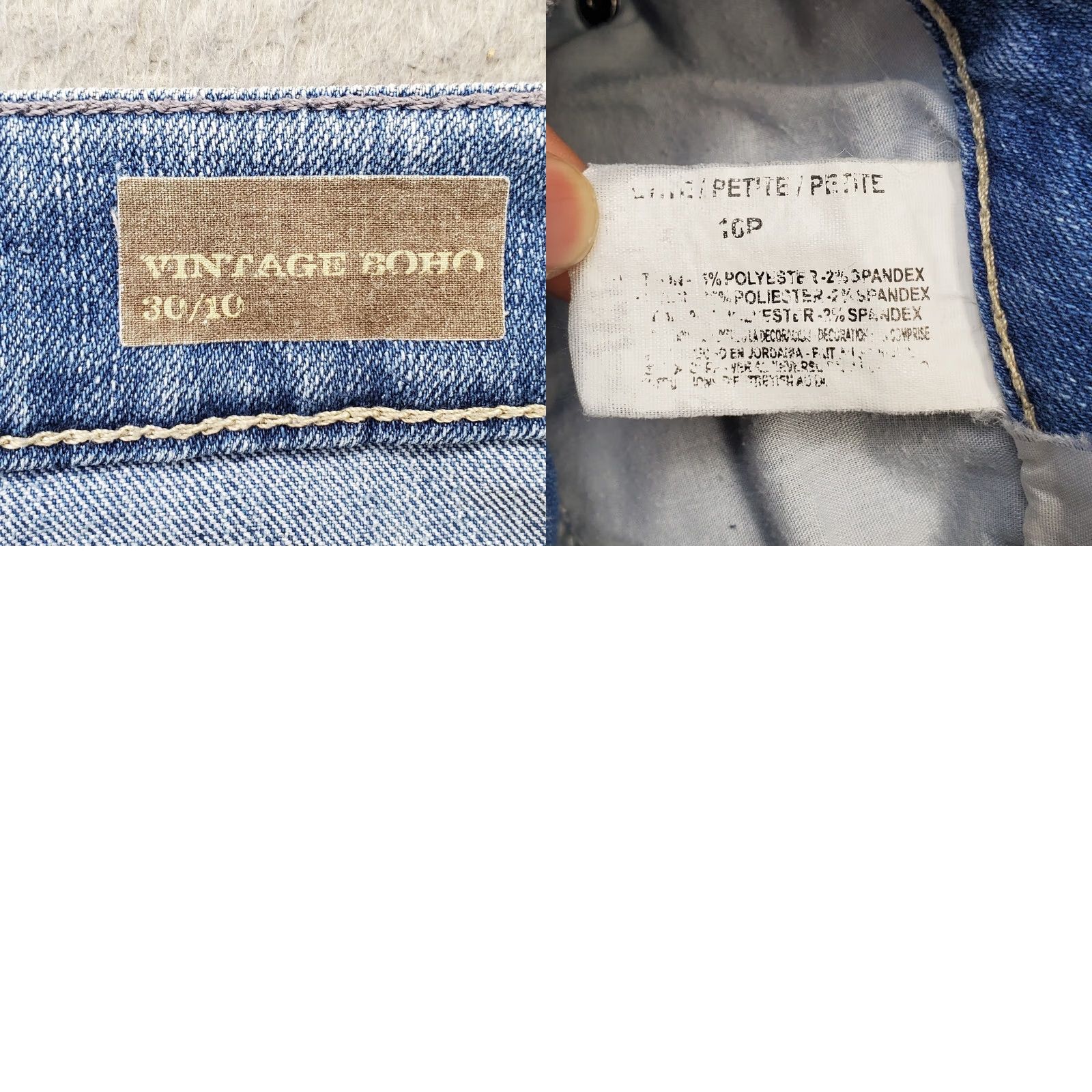 Nine West Nine West Jeans Womens Capri 10P Blue Denim Stretch Vintage America Capri Jeans Womens 10P Blue denim stretch Boho Size 32" / US 10 / IT 46 - 8 Thumbnail