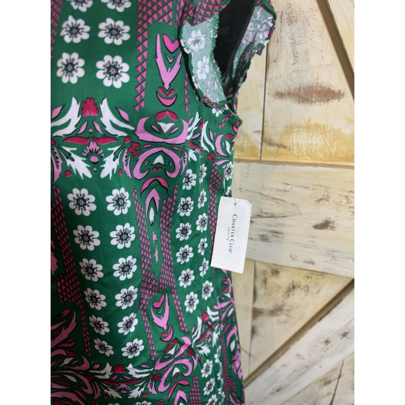 Other Charter Club Bright Pineapple Tropical Shift Dress Petite M Size M / US 6-8 / IT 42-44 - 5 Thumbnail