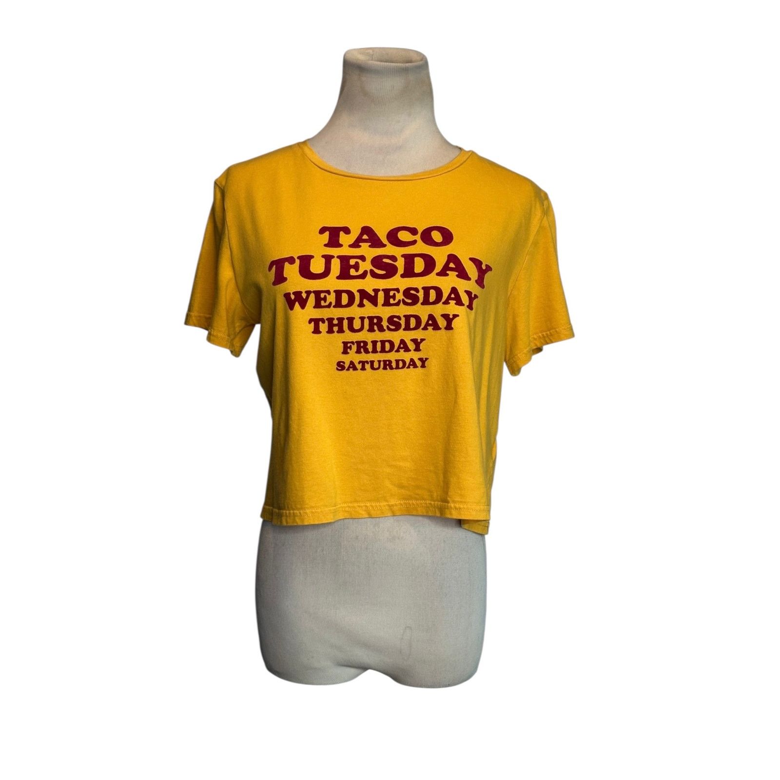 MINKPINK Minkpink yellow mustard Taco Tuesday graphic tee size Small Size S / US 4 / IT 40 - 1 Thumbnail