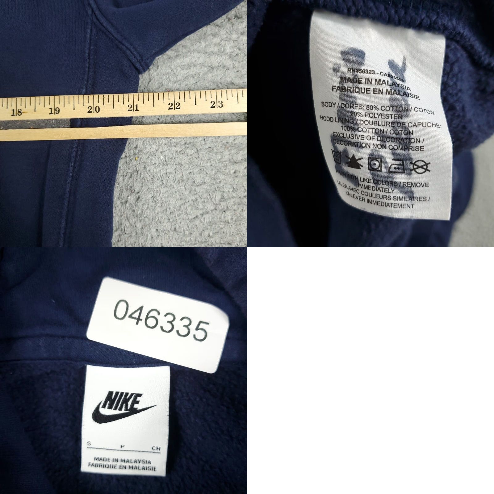 Nike Nike Hoodie Mens Small Blue Pullover Casual Sweatshirt Swoosh Size US S / EU 44-46 / 1 - 8 Thumbnail