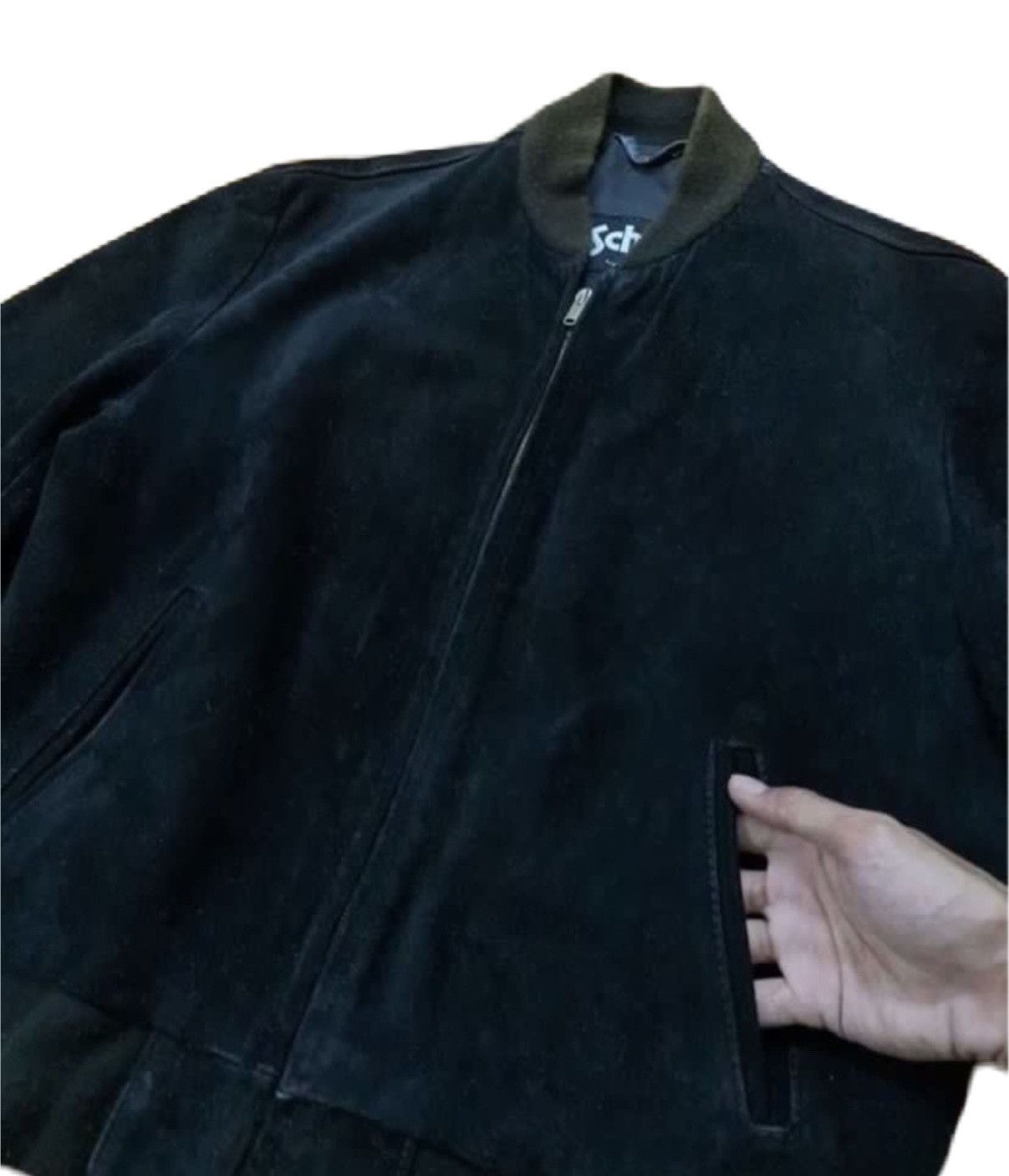 Schott SCHOTT LEATHER JACKET SUEDE PERFECTO BOMBER STYLE Size US M / EU 48-50 / 2 - 3 Thumbnail