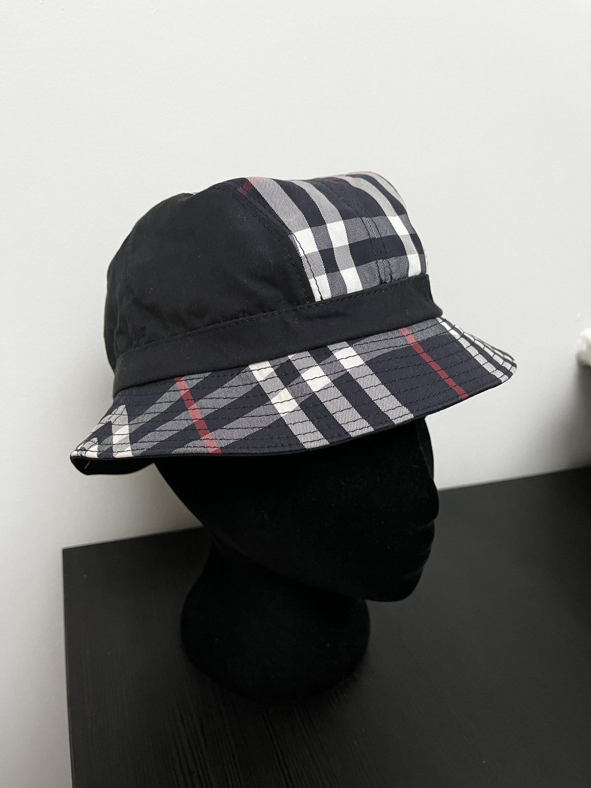 Burberry × Gosha Rubchinskiy GOSHA x Burberry Check Print Bucket Hat (unisex) Size ONE SIZE - 5 Thumbnail