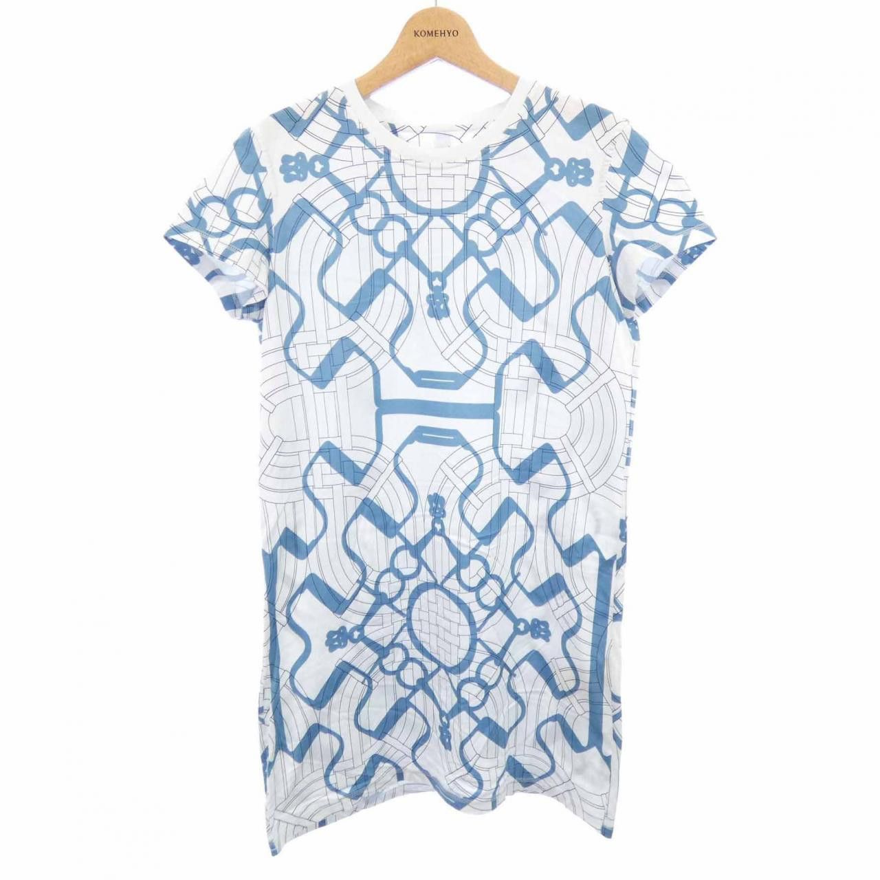 Hermes Hermes Hermes Cheval Detoure Tatoo Dress Textile Dresses DUTY FREE for USA Size ONE SIZE - 1 Thumbnail