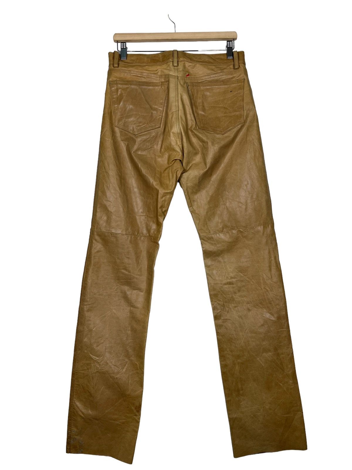 Japanese Brand 🔥 JUN MEN LEATHER TROUSER MOTO Size US 32 / EU 48 - 8 Thumbnail