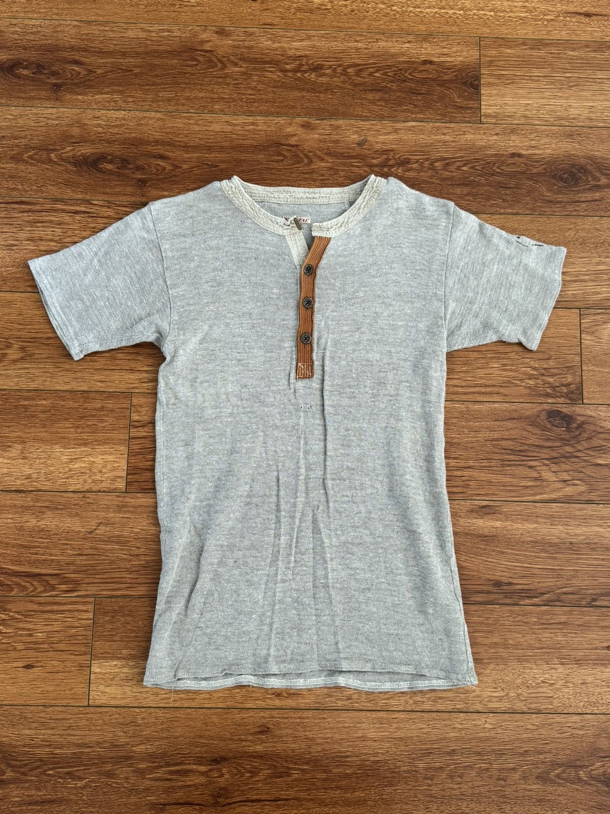 image of Grey Kapital Henley Shirt, Men's (Size Small)