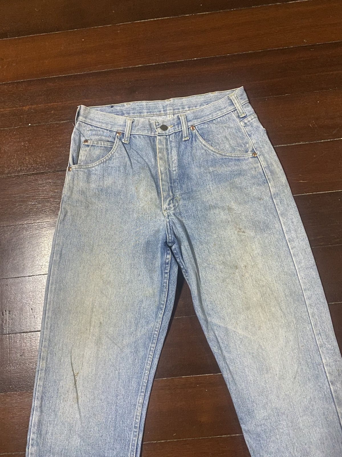 Lee Vintage 70s 80s Lee Riders Distressed mud wash rusty Size US 32 / EU 48 - 5 Thumbnail