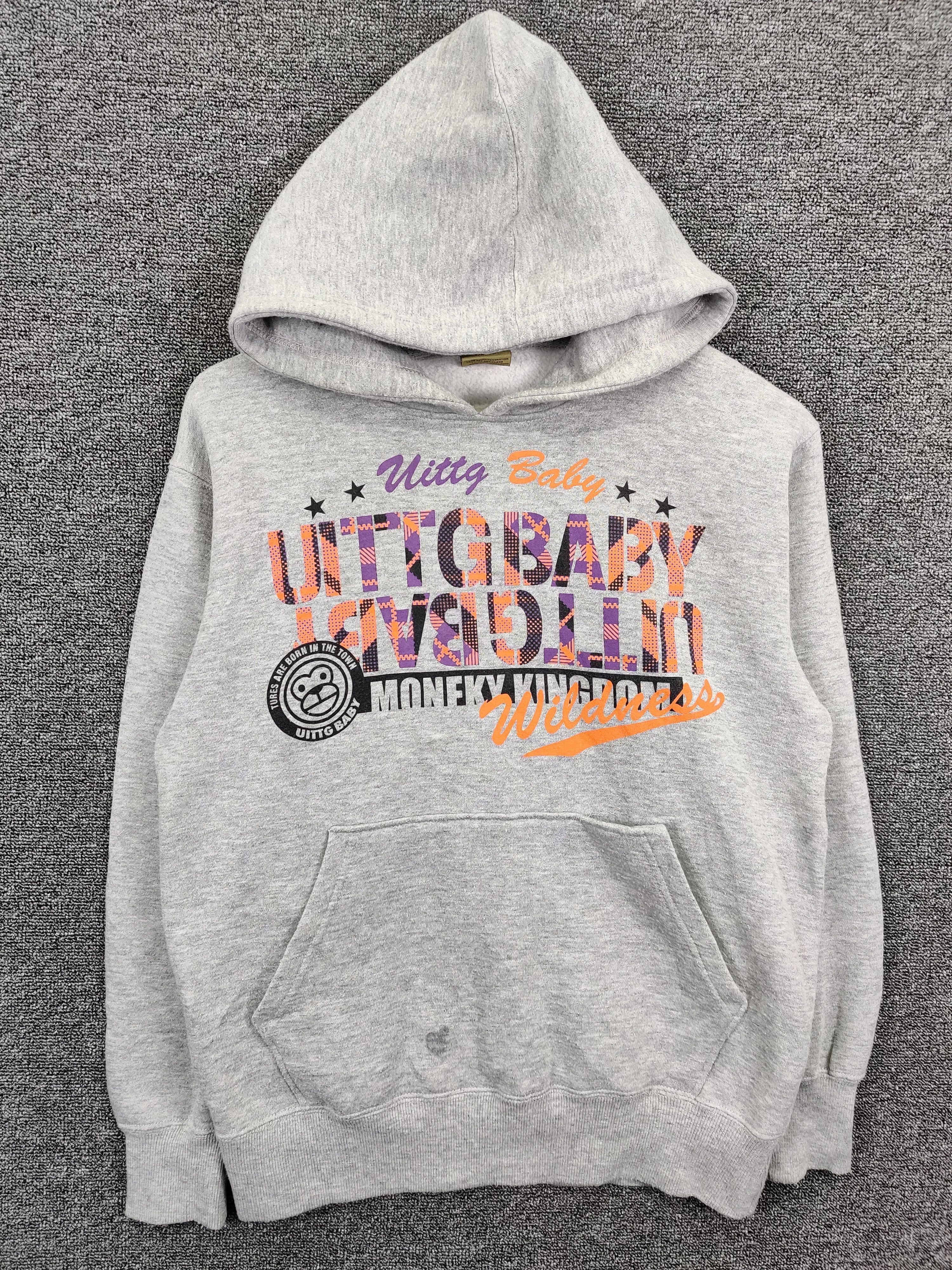 Vintage Uittg Baby Milo Monkey Kingdom Pullover Hoodie