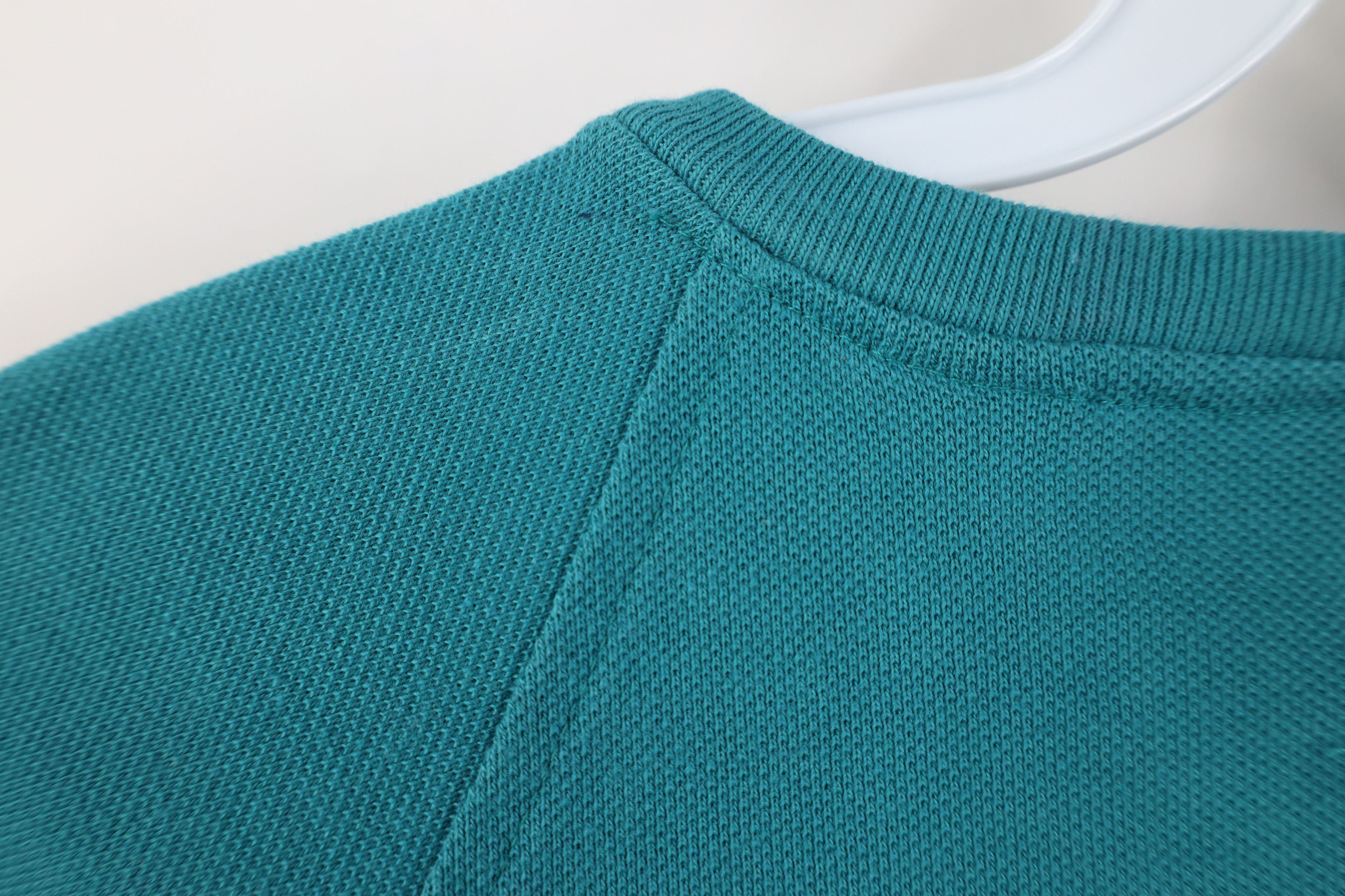 Vintage Vintage 90s Streetwear Short Sleeve Henley T-Shirt Teal USA Size US M / EU 48-50 / 2 - 8 Thumbnail