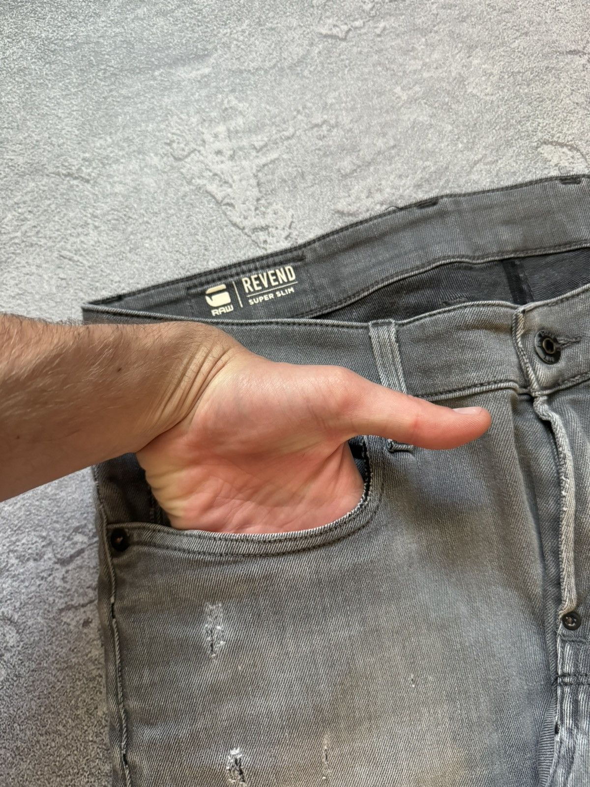 G-Star × Vintage G star raw 33/32 revend super slim denim pant trouser Jean Size US 33 - 11 Thumbnail