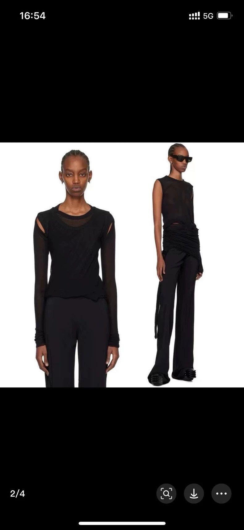 Rick Owens Rick Owens24ss Lido cropped banana Two banana vests Long sl Size US XS / EU 42 / 0 - 7 Thumbnail