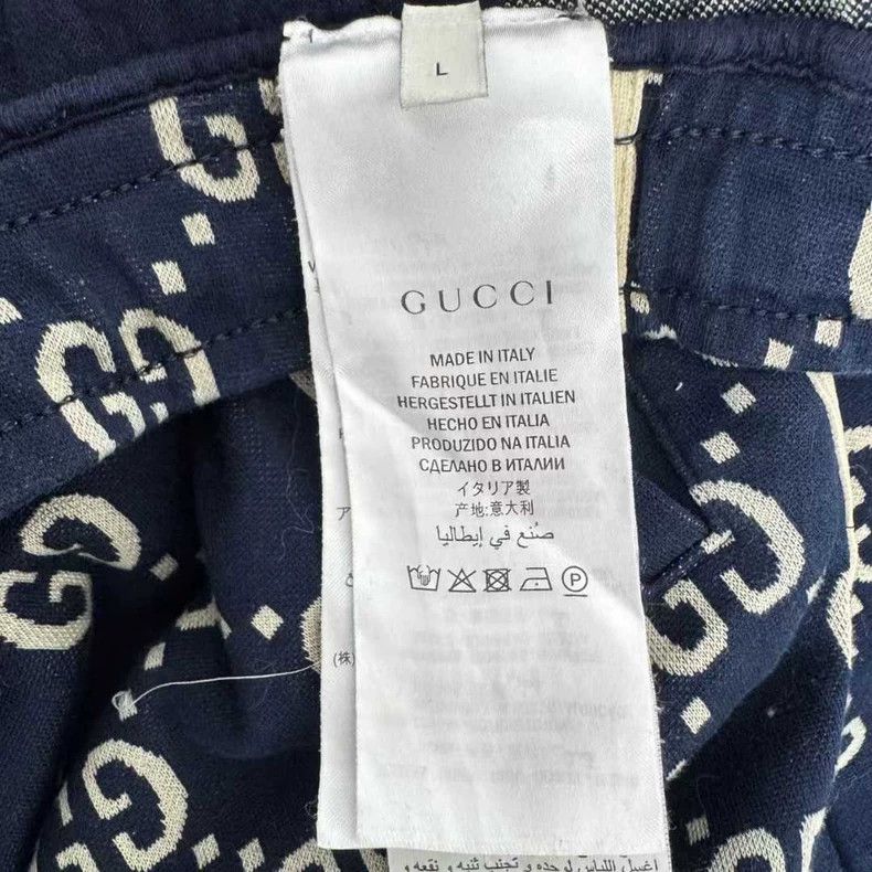 Gucci Gucci Size L Red and blue old flower full-print trousers si Size US 30 / EU 46 - 4 Thumbnail