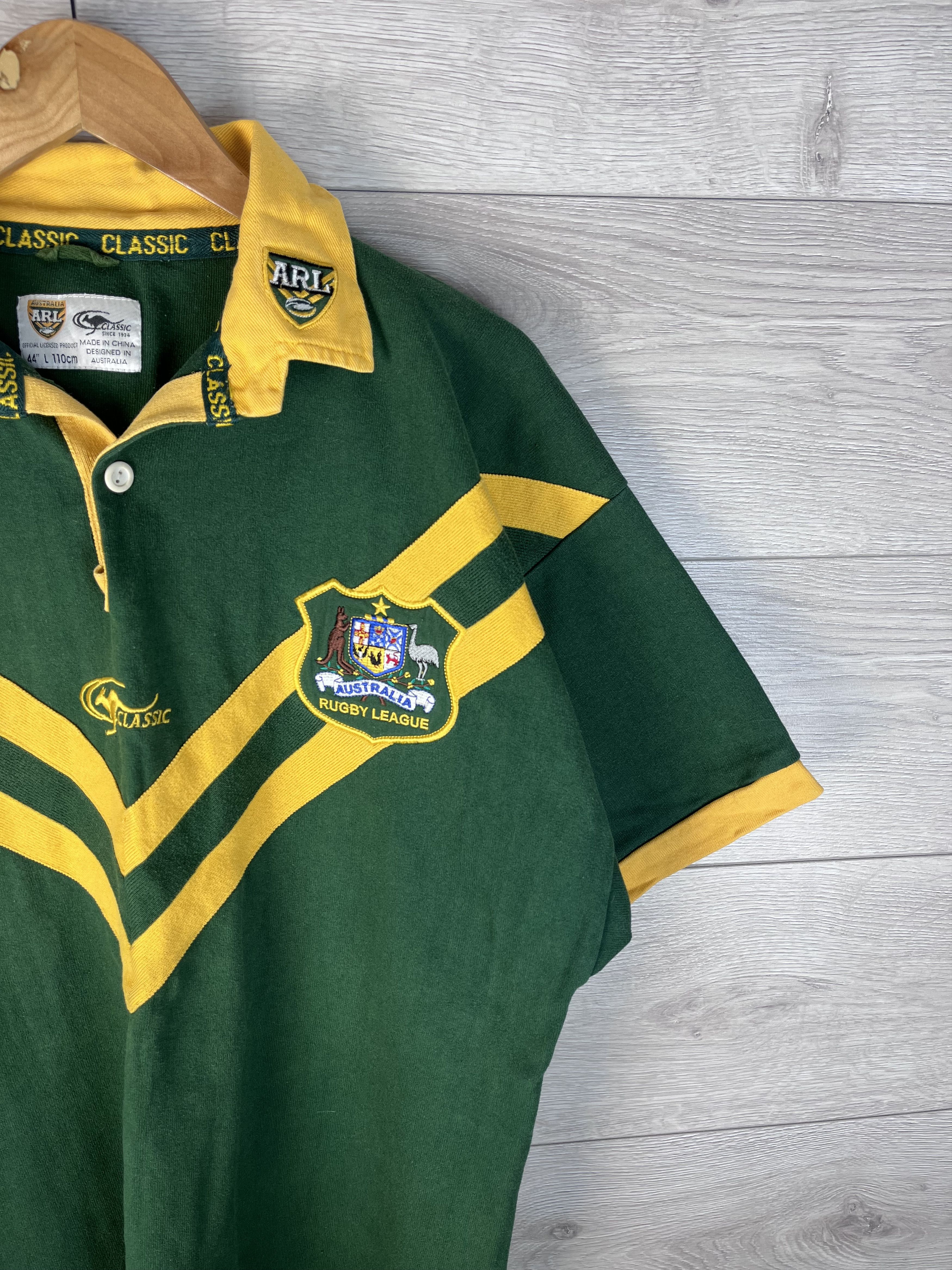 KangaROOS Vintage Australian Kangaroos Rugby League ARL Mens size L Size US L / EU 52-54 / 3 - 5 Thumbnail