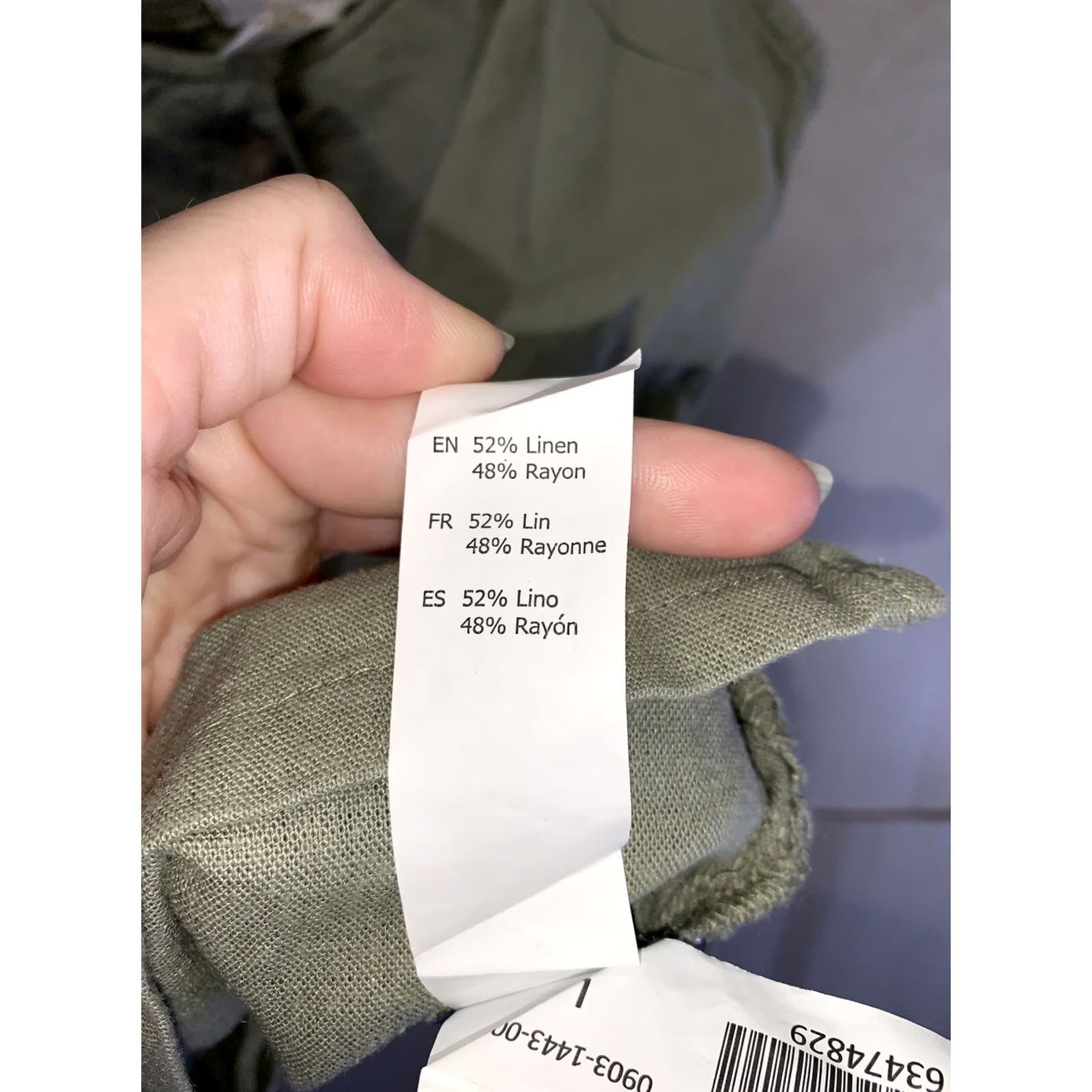 Vintage SZ Revamped Linen Collection Earth Green Linen Blens Womens Tank Top L NWT-7617 Tank Womens L Green Linen Casual Summer Size L / US 10 / IT 46 - 5 Thumbnail