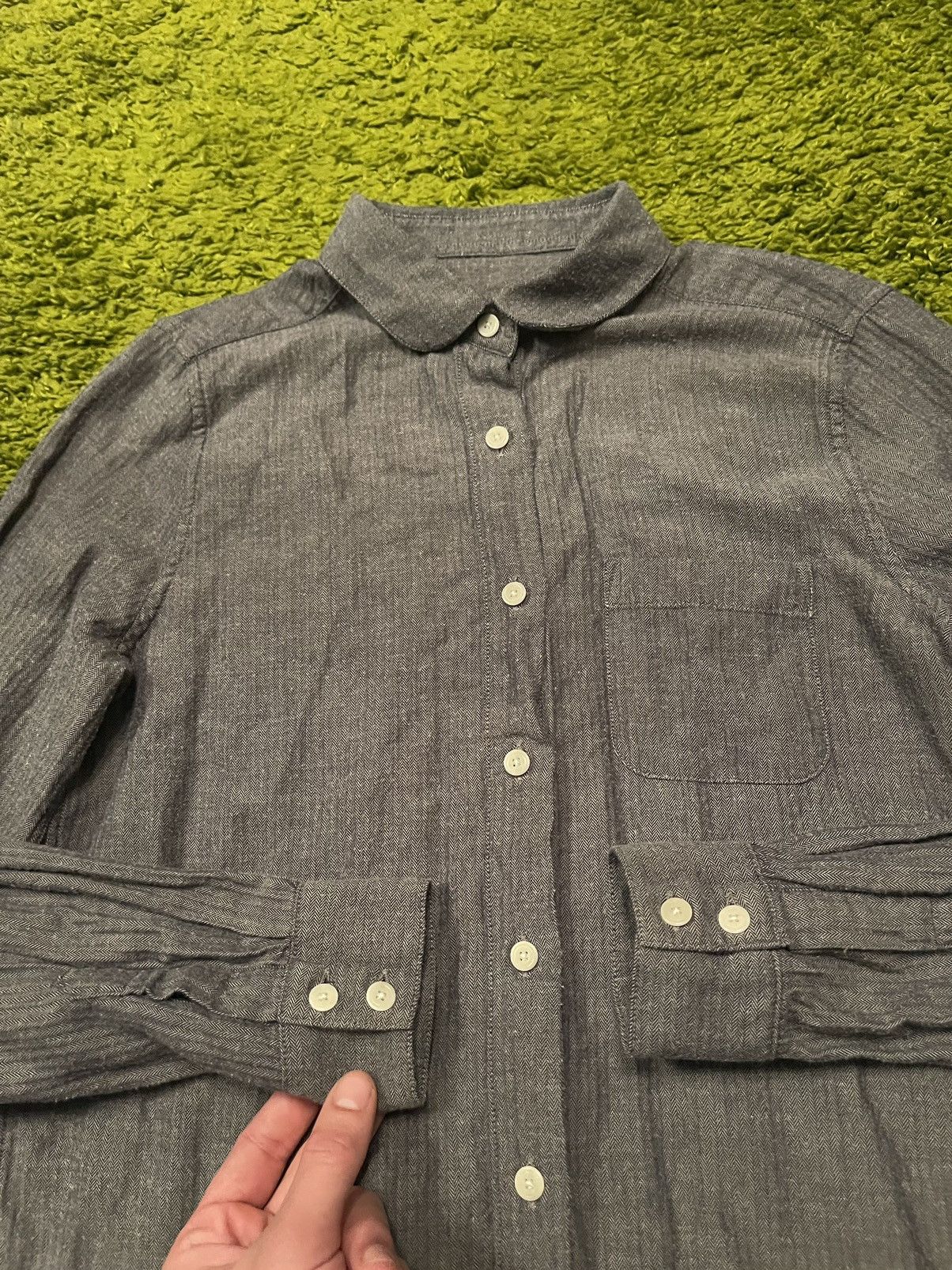 Designer × YMC You Must Create YMC minimalist buttons up shirt blouse Size M / US 6-8 / IT 42-44 - 3 Thumbnail