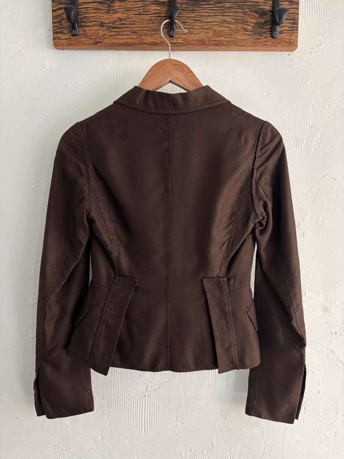 Gucci Gucci Vintage Berkley Band Collar Muted Brown Blazer Size XS / US 0-2 / IT 36-38 - 4 Thumbnail