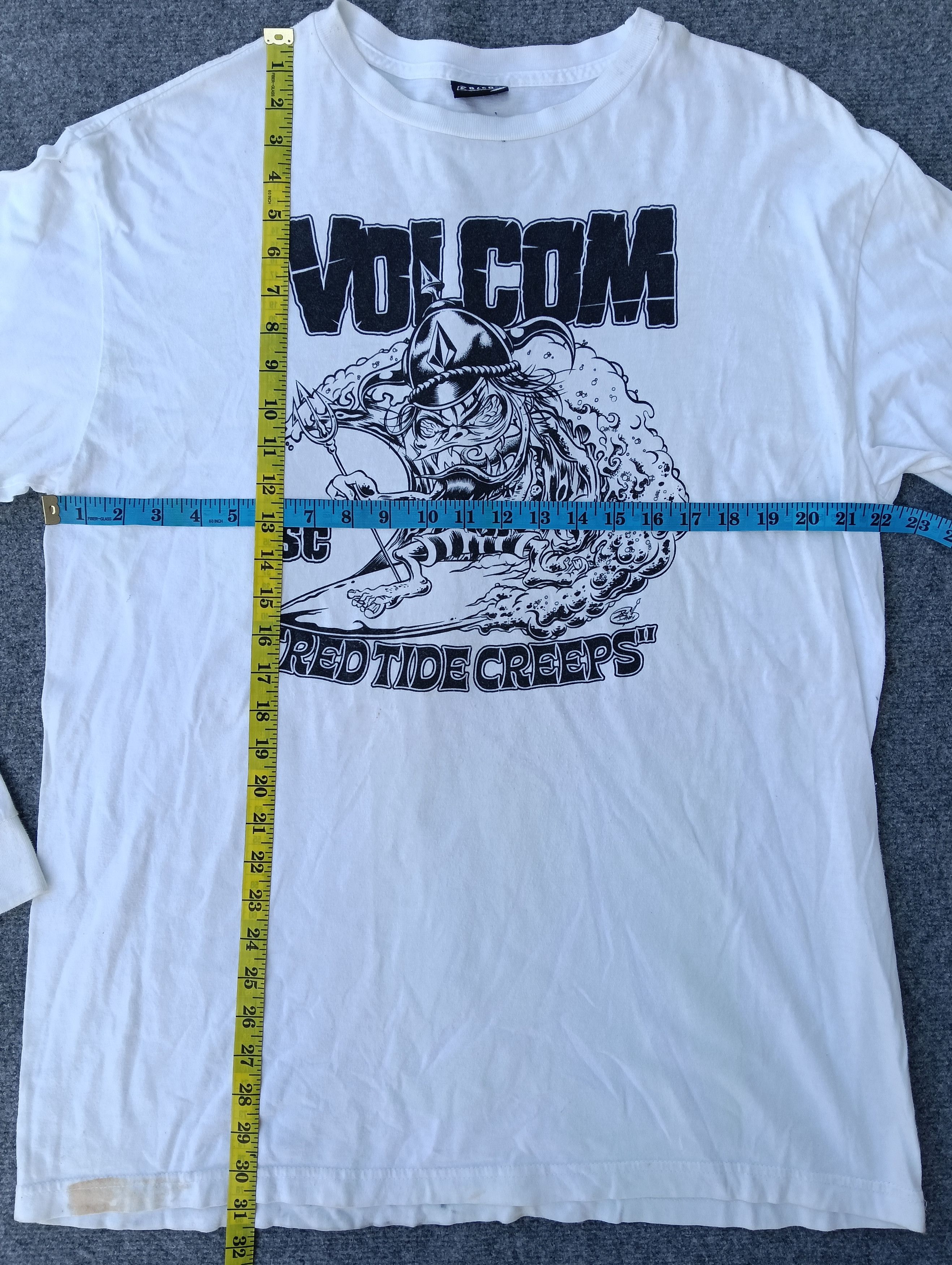 Volcom VINTAGE VOLCOM "dirty Donny" WHITE T-SHIRT Size US XL / EU 56 / 4 - 2 Thumbnail