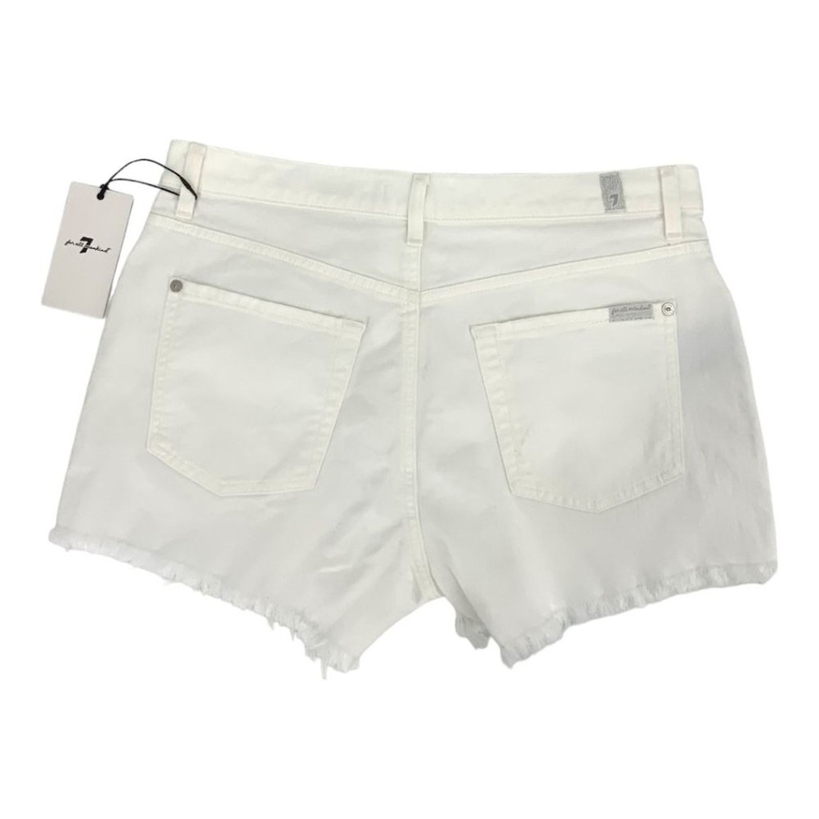 7 For All Mankind 7 For All Mankind Cutoff Denim Shorts White Size 31 NWT $139 Size 31" - 7 Thumbnail