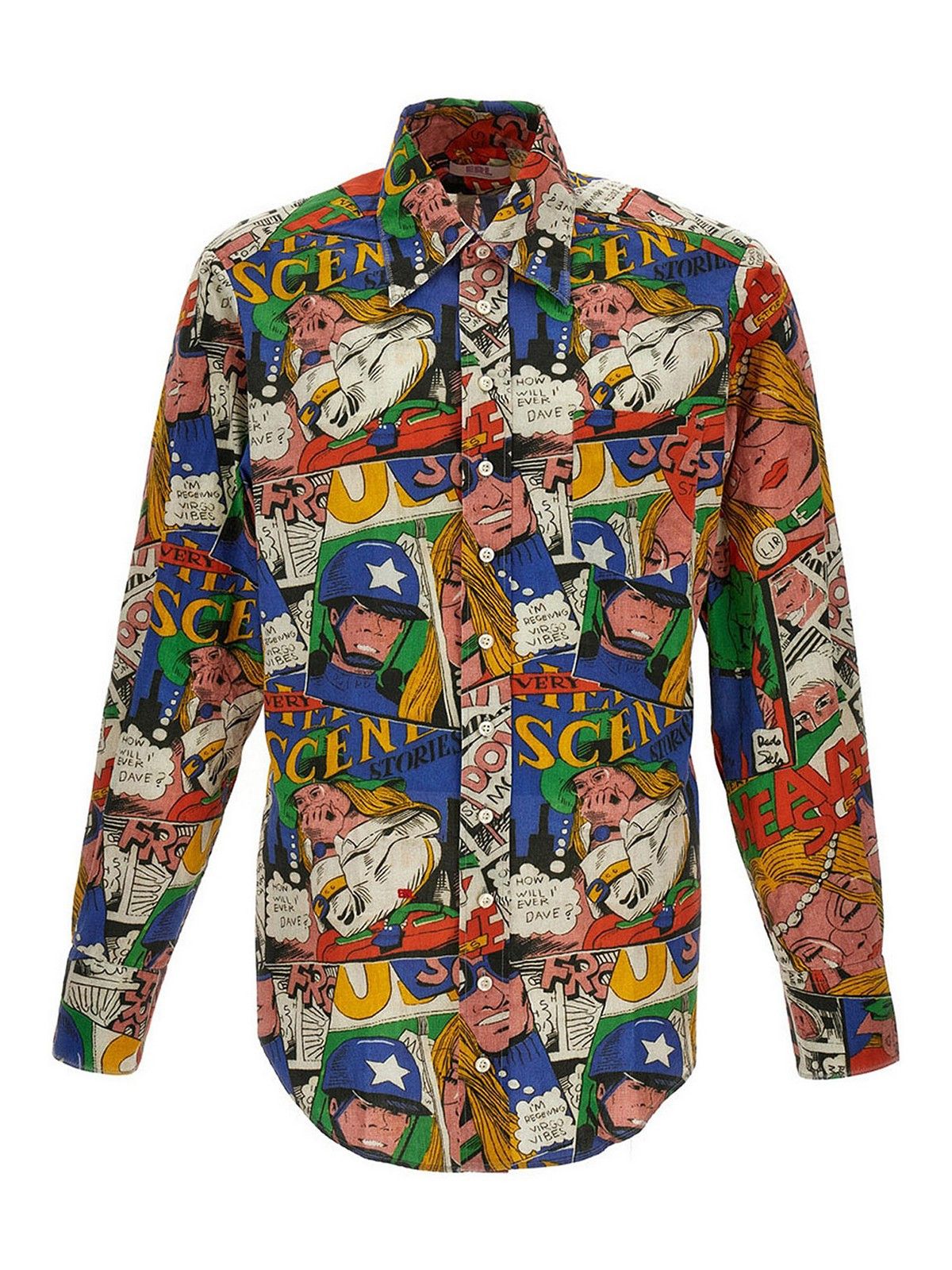 ERL o1y0125 Patterned Shirt in Multicolor Size US M / EU 48-50 / 2 - 1 Thumbnail