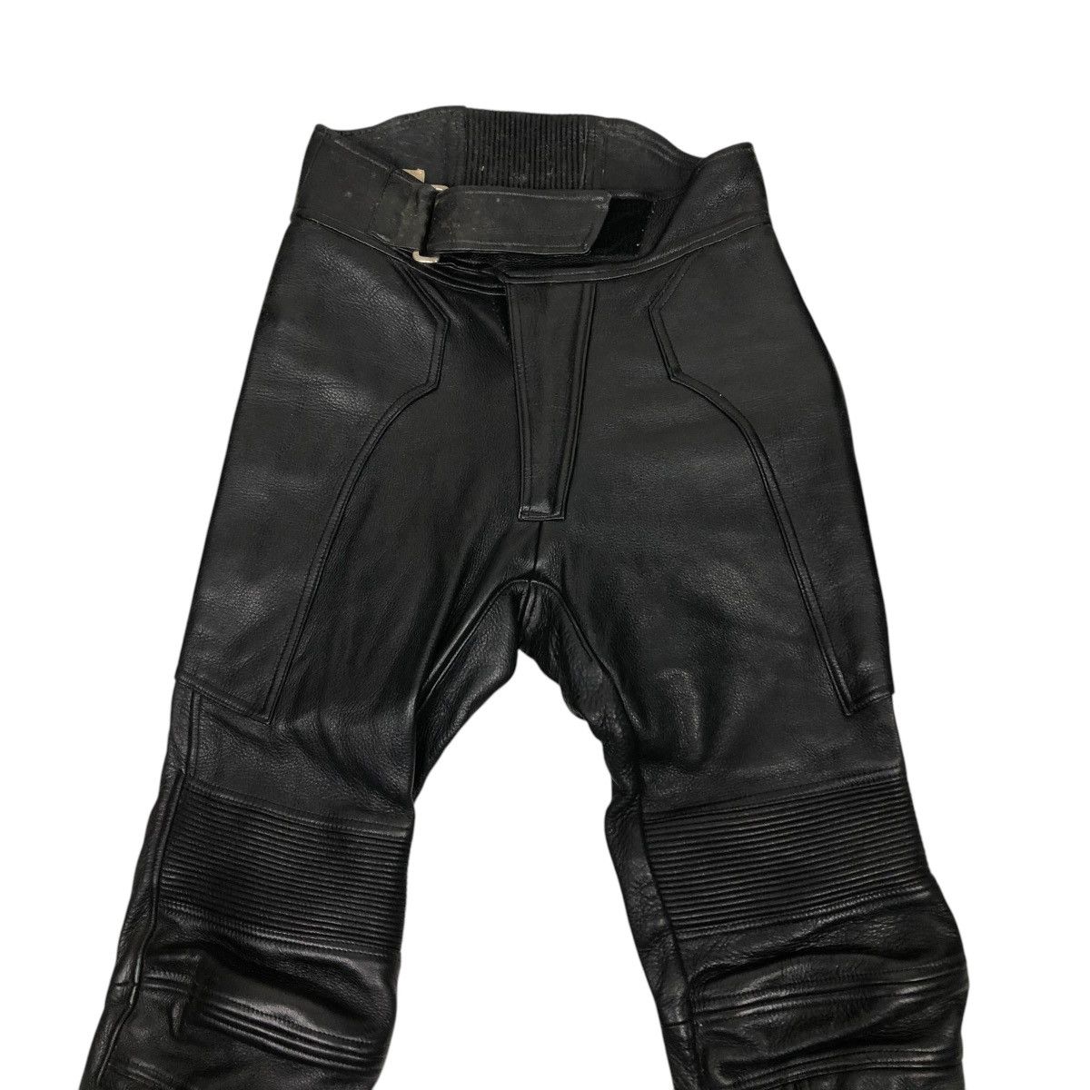 Genuine Leather 🔥VINTAGE GENUINE LEATHER BIKER PANTS HIVE ISSEY MIYAKE Size US 28 / EU 44 - 10 Thumbnail