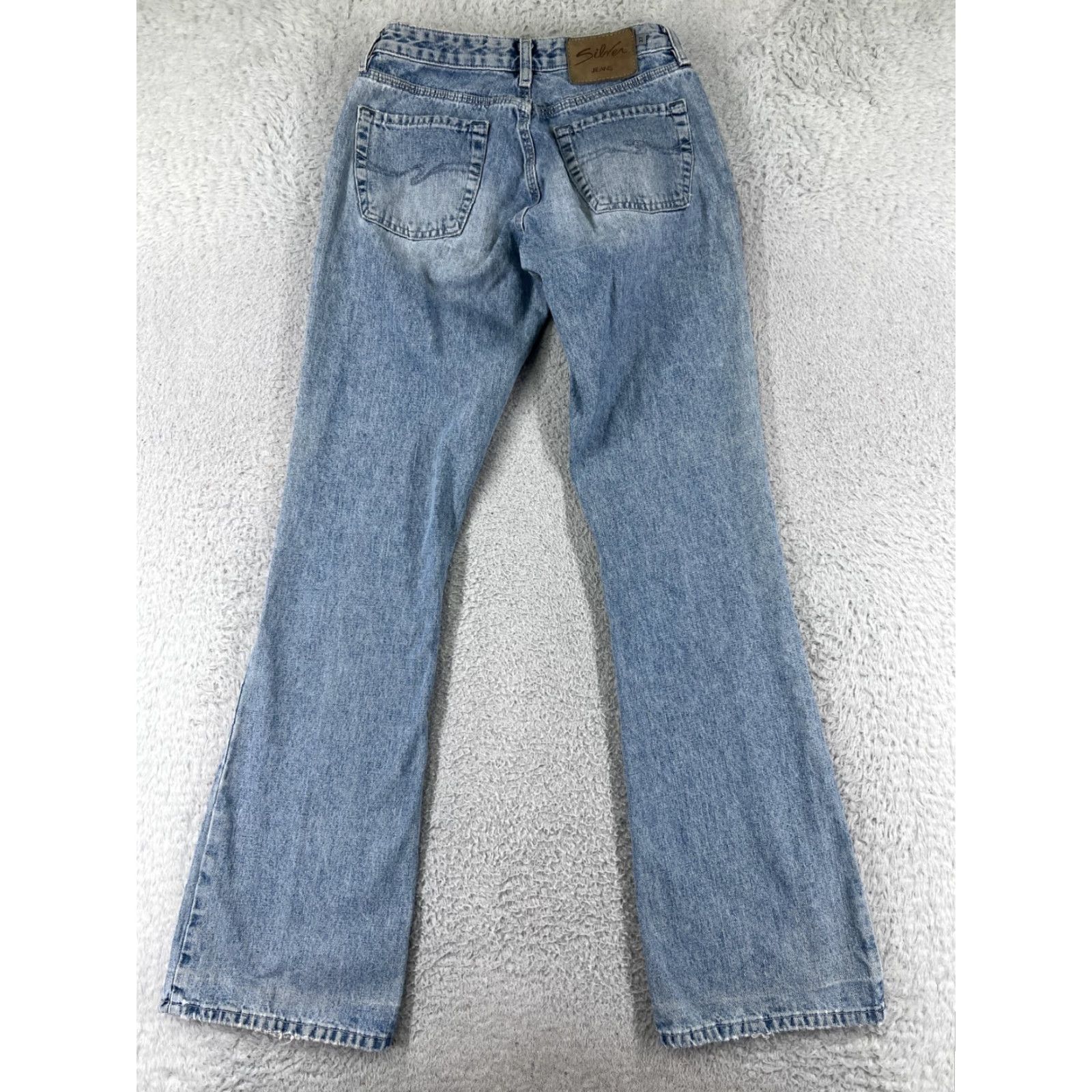 Silver Jeans Co. Vintage Silver Jeans Womens Flared Jeans 33 in Inseam Light Wash Cotton Blend Made Canada Size 24" / US 00 / IT 34 - 2 Thumbnail