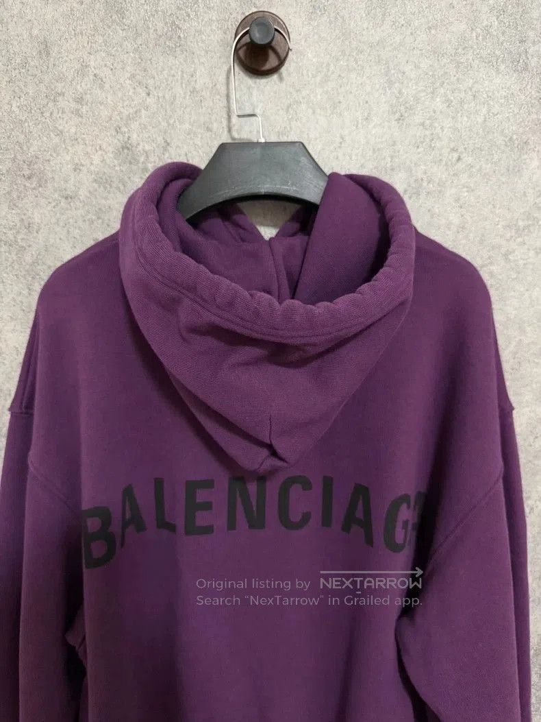 Balenciaga Balenciaga Purple Logo Hoodie. Size US S / EU 44-46 / 1 - 6 Thumbnail
