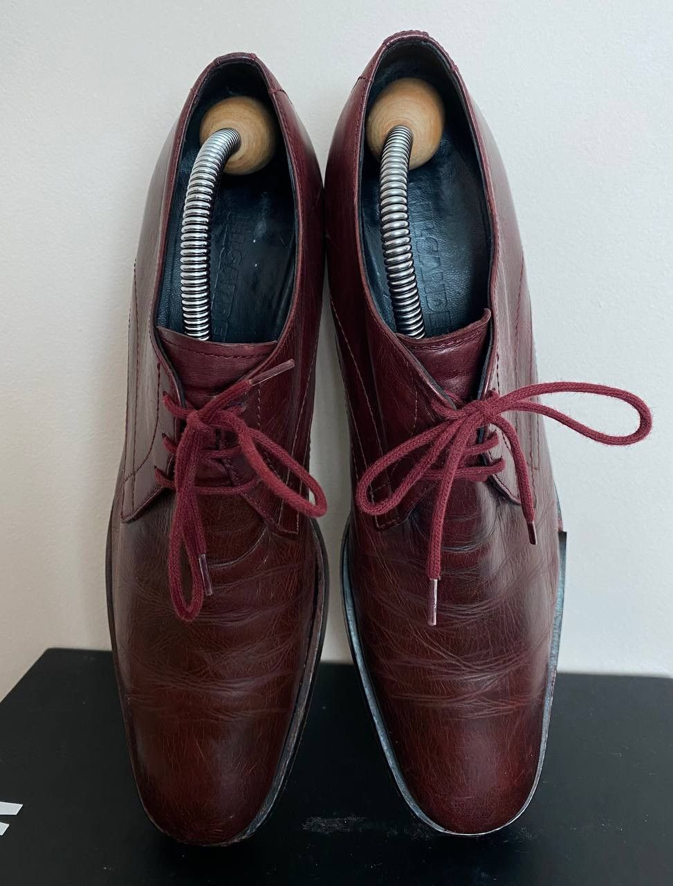Jil Sander Jil Sander Burgundy Leather Derby Shoes Size US 8 / IT 38 - 6 Thumbnail