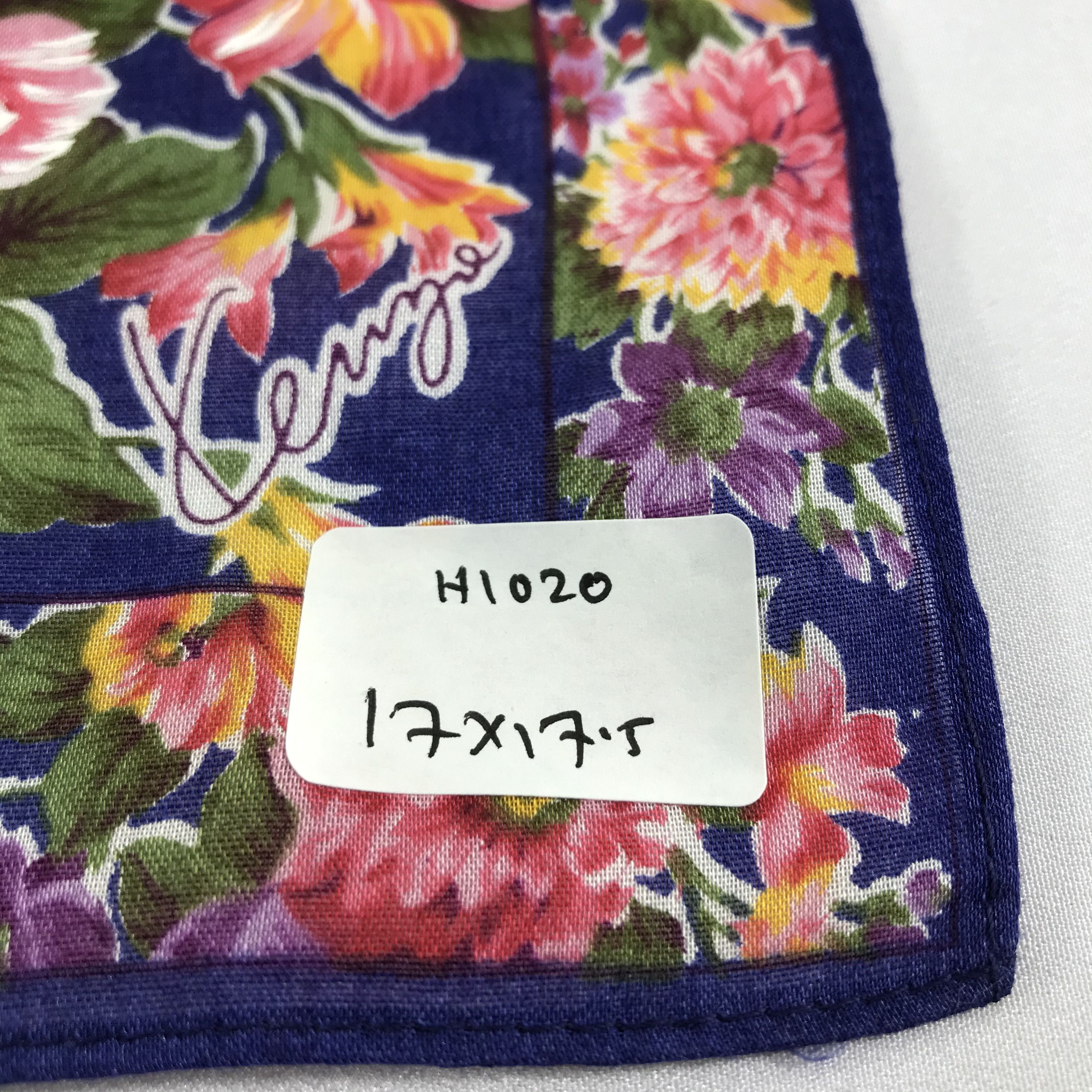 Kenzo Floral Handkerchief Neckerchief Bandana H1020
