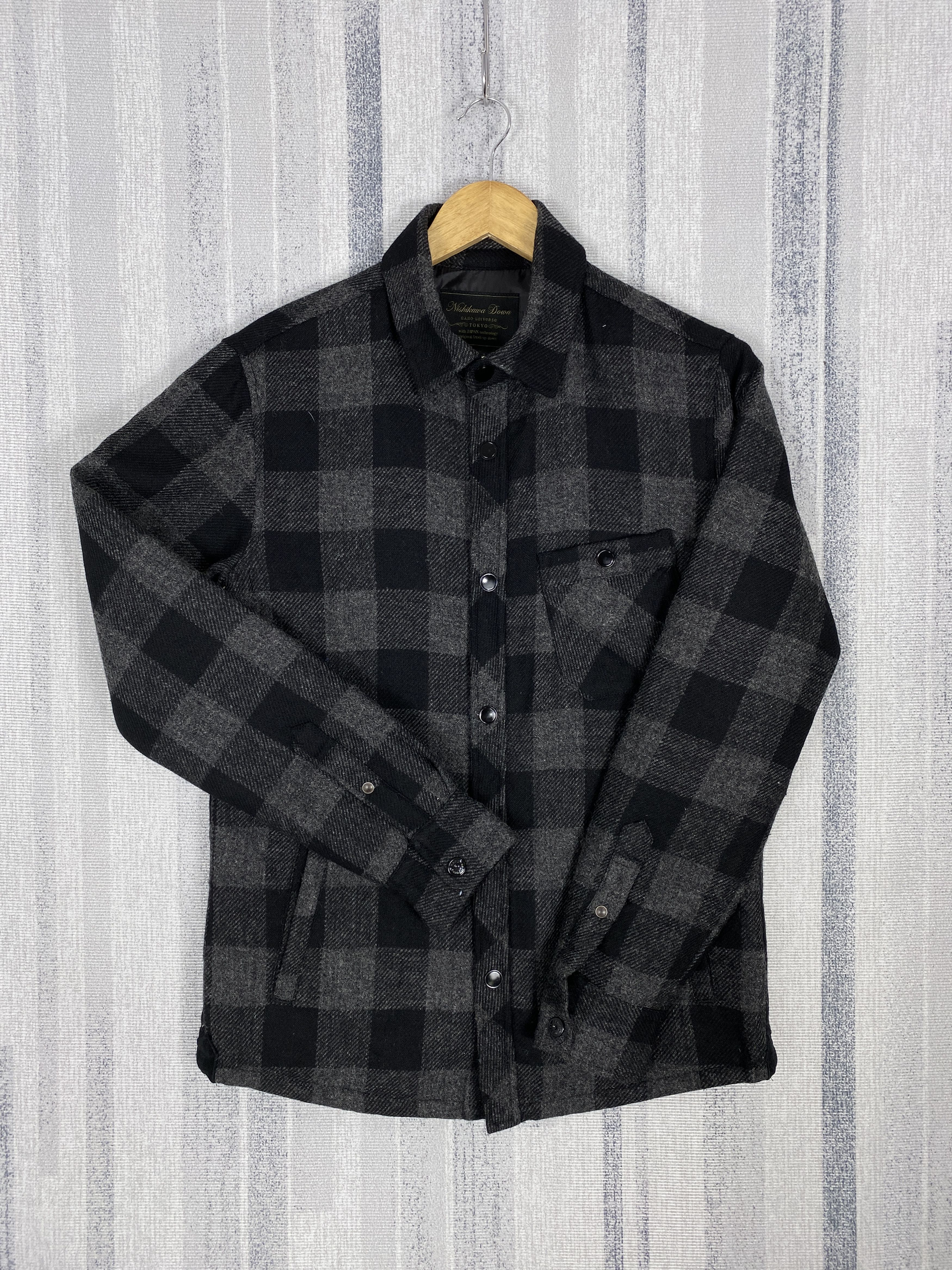 Japanese Brand × Lumberjack × Vintage Vintage Japanese Brand Flannel Checked Jacket K0168 Size US S / EU 44-46 / 1 - 5 Thumbnail