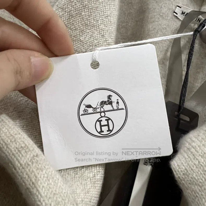 Hermes Hermes Oatmeal color cashmere bathrobe coat Size XS / US 0-2 / IT 36-38 - 5 Thumbnail